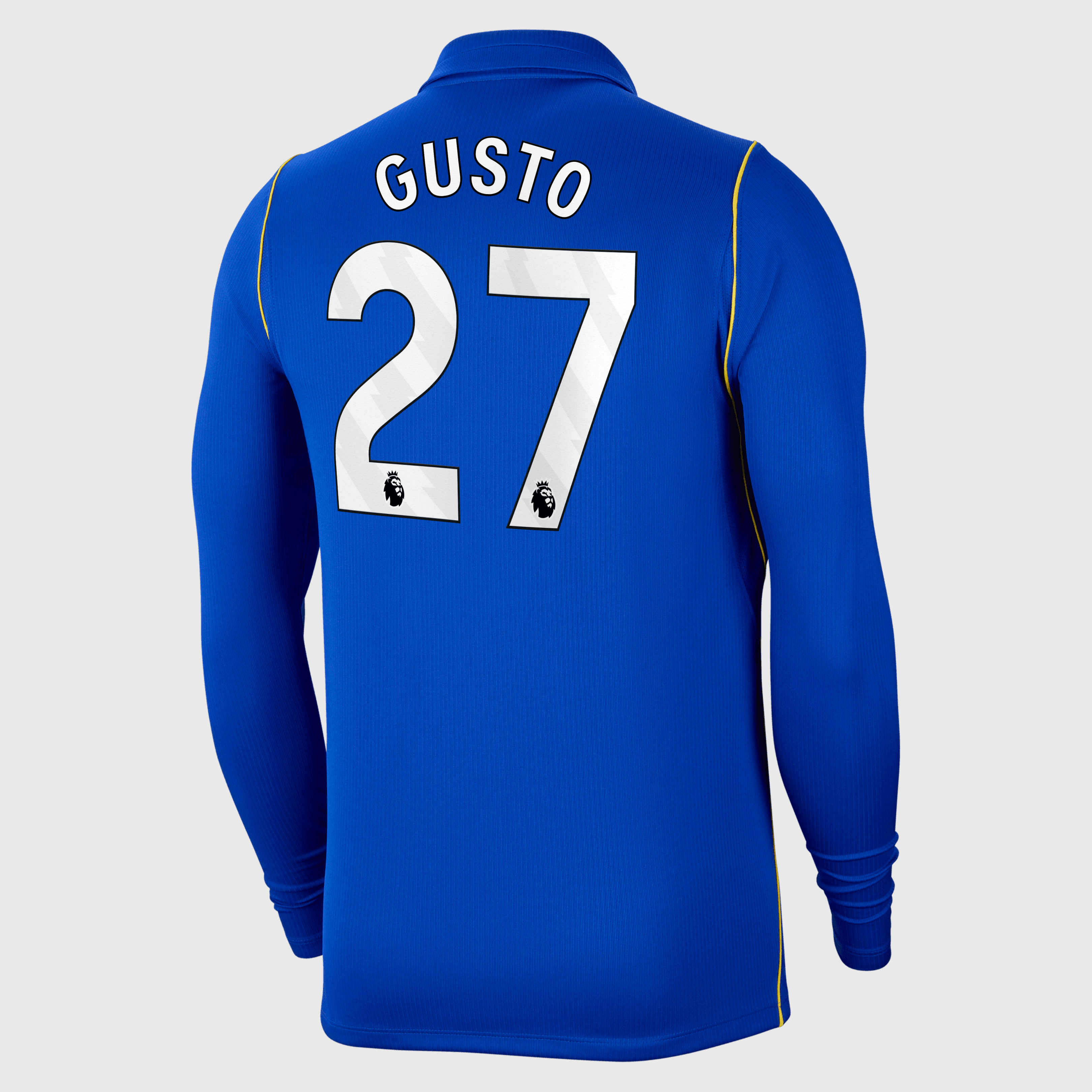 Chelsea Nike Home Stadium Shirt 2026-27 - Long Sleeve with Gusto 27 printing, , rebel_hi-res