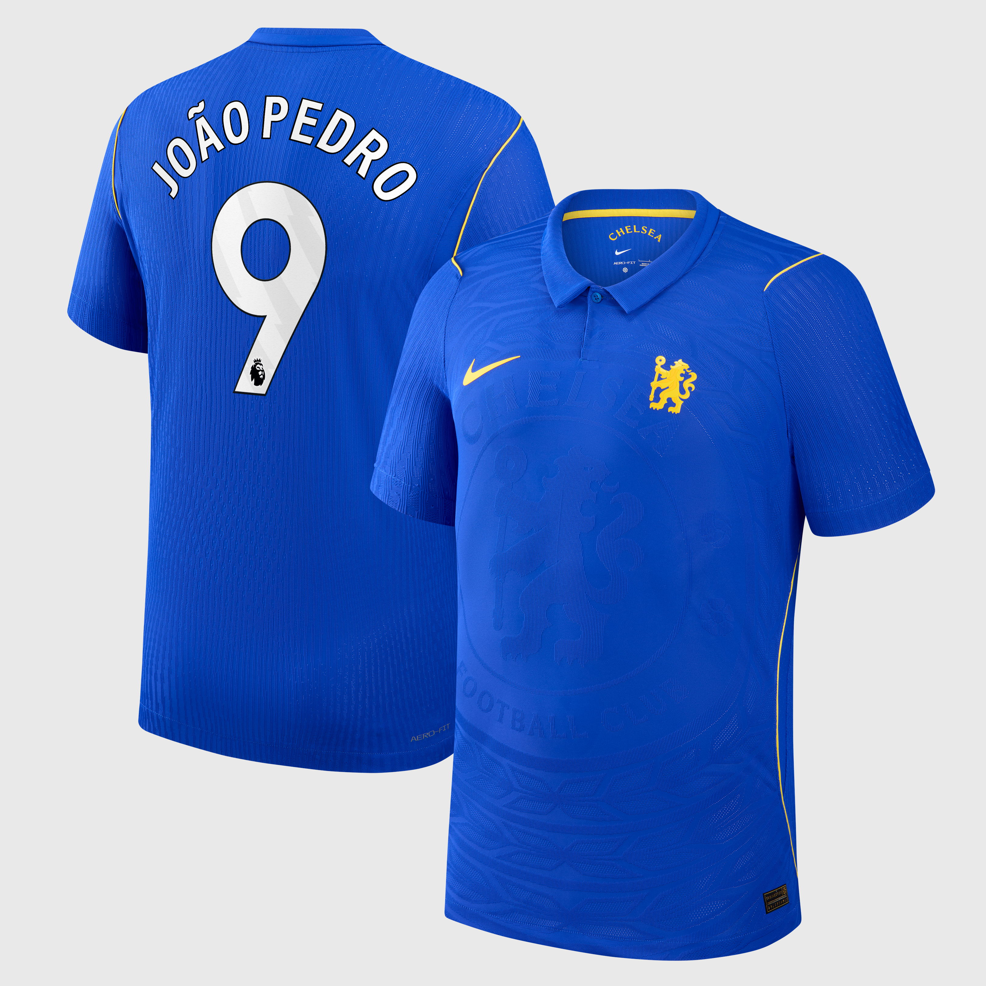 Chelsea Nike Home Aero-FIT Match Shirt 2026-27 with Jo&atilde;o Pedro 9 printing, , rebel_hi-res