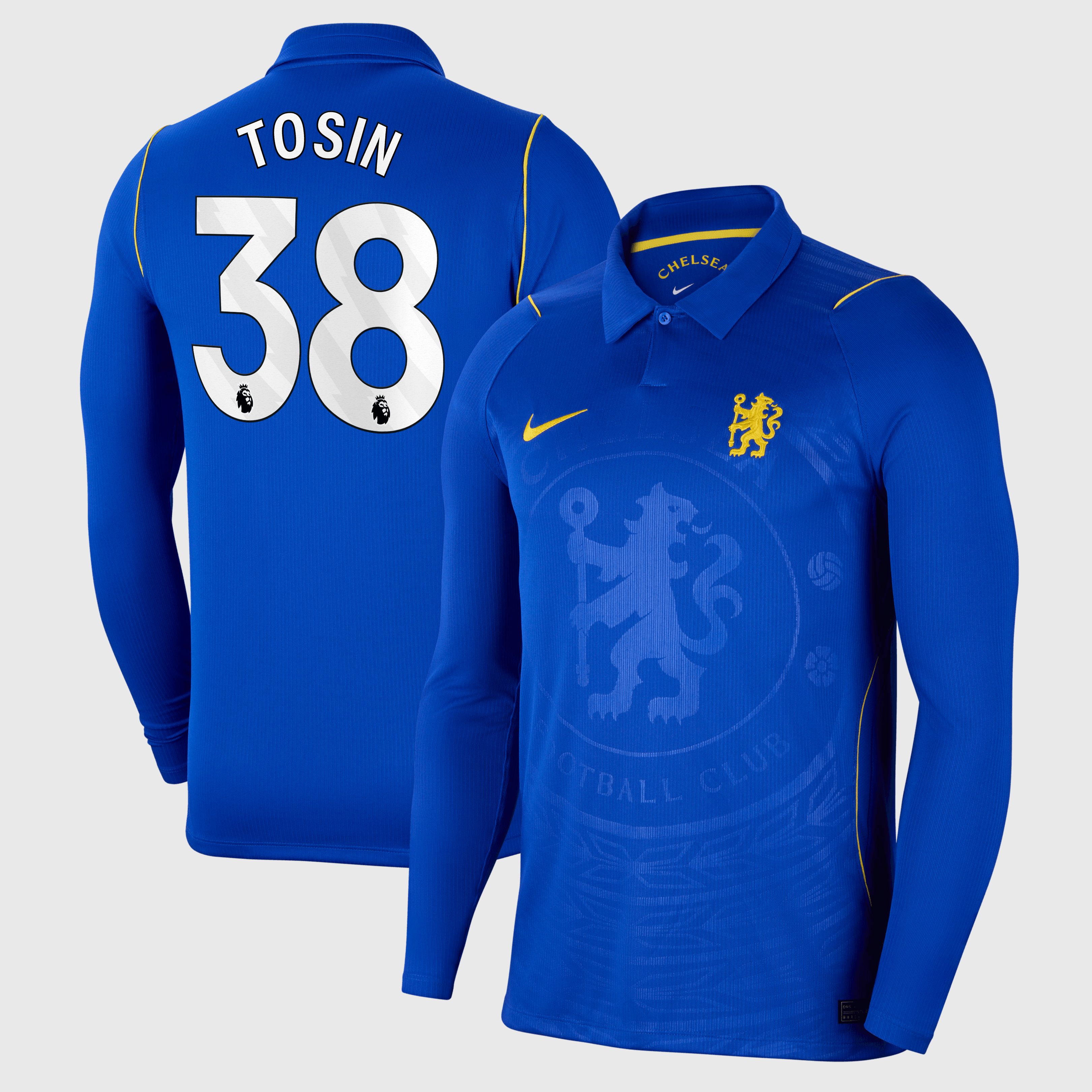 Chelsea Nike Home Stadium Long Sleeve Shirt 2026-27 with Tosin 38 printing, , rebel_hi-res