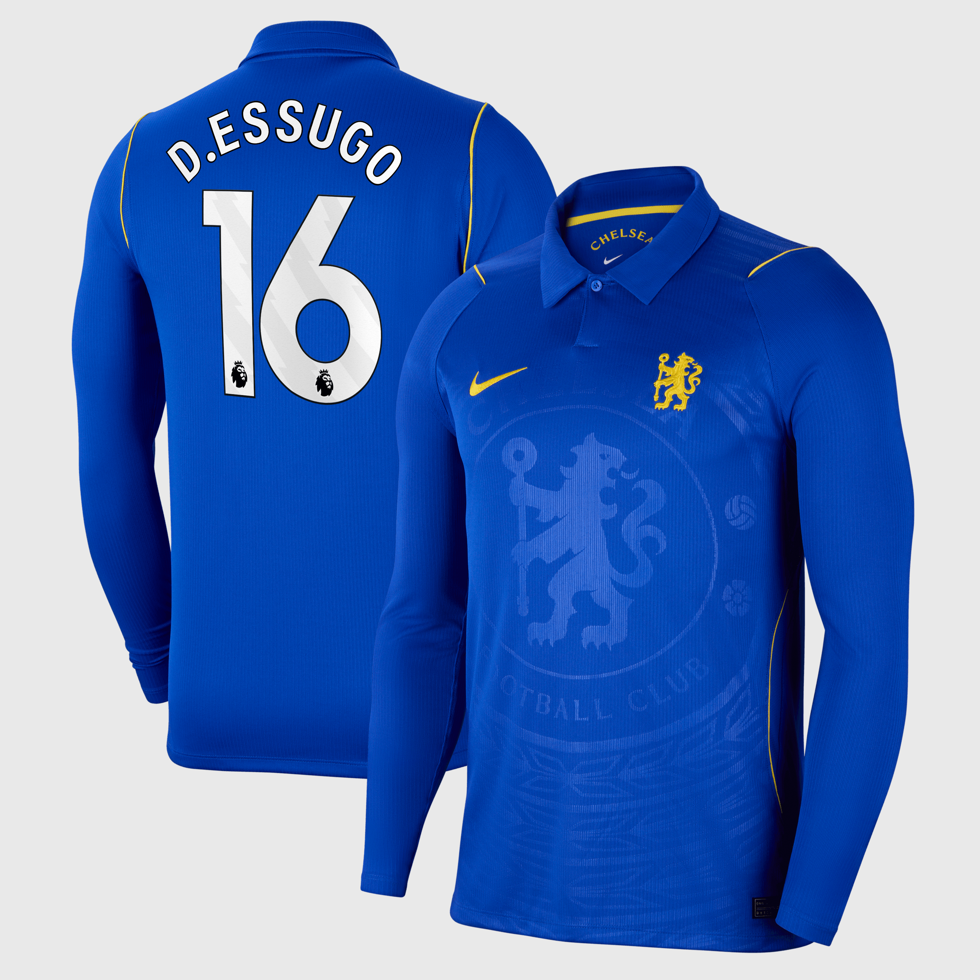 Chelsea Nike Home Stadium Long Sleeve Shirt 2026-27 with D.Essugo 16 printing, , rebel_hi-res