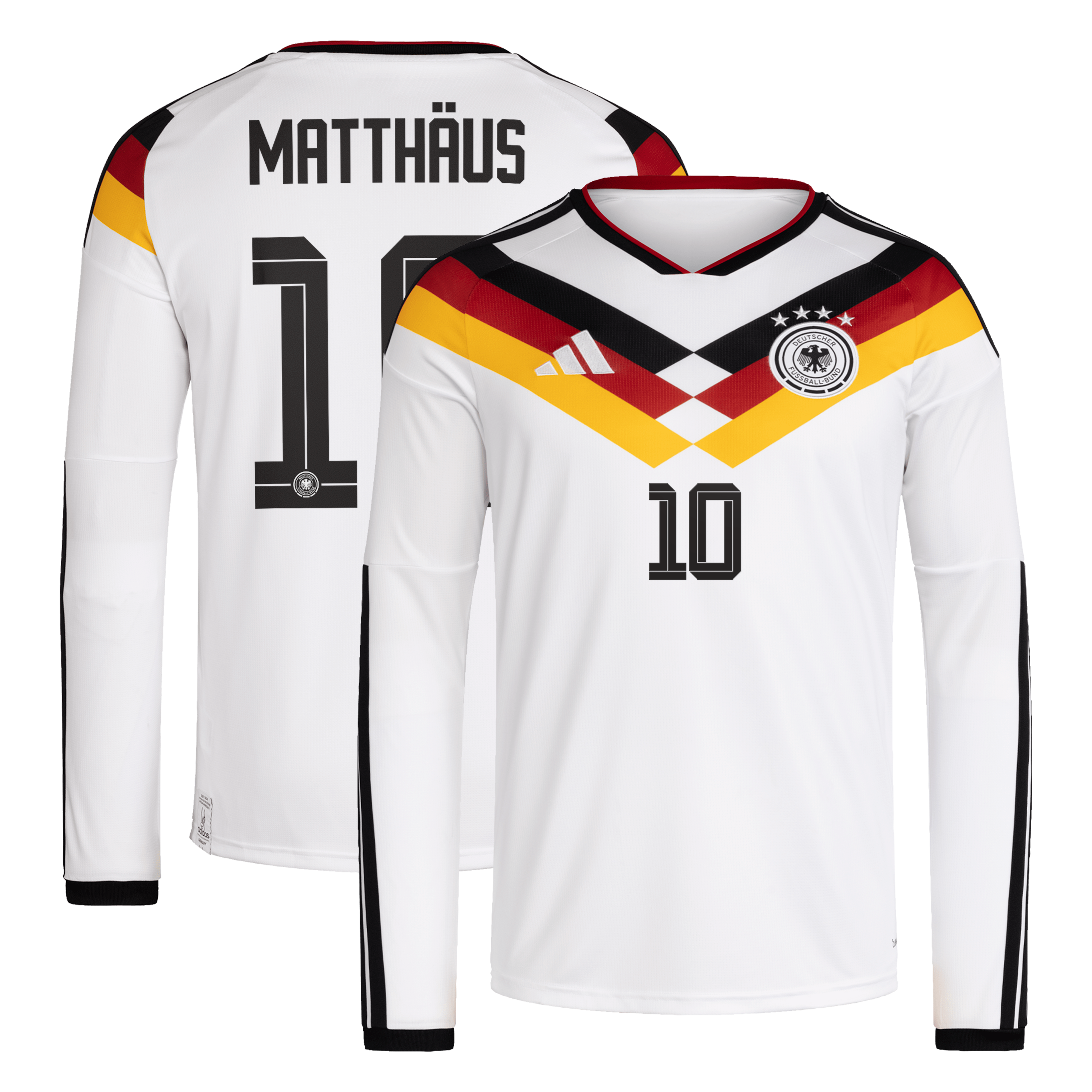 Germany National Team adidas Home Shirt 2026 - Long Sleeve with Matth&auml;us 10 printing, , rebel_hi-res