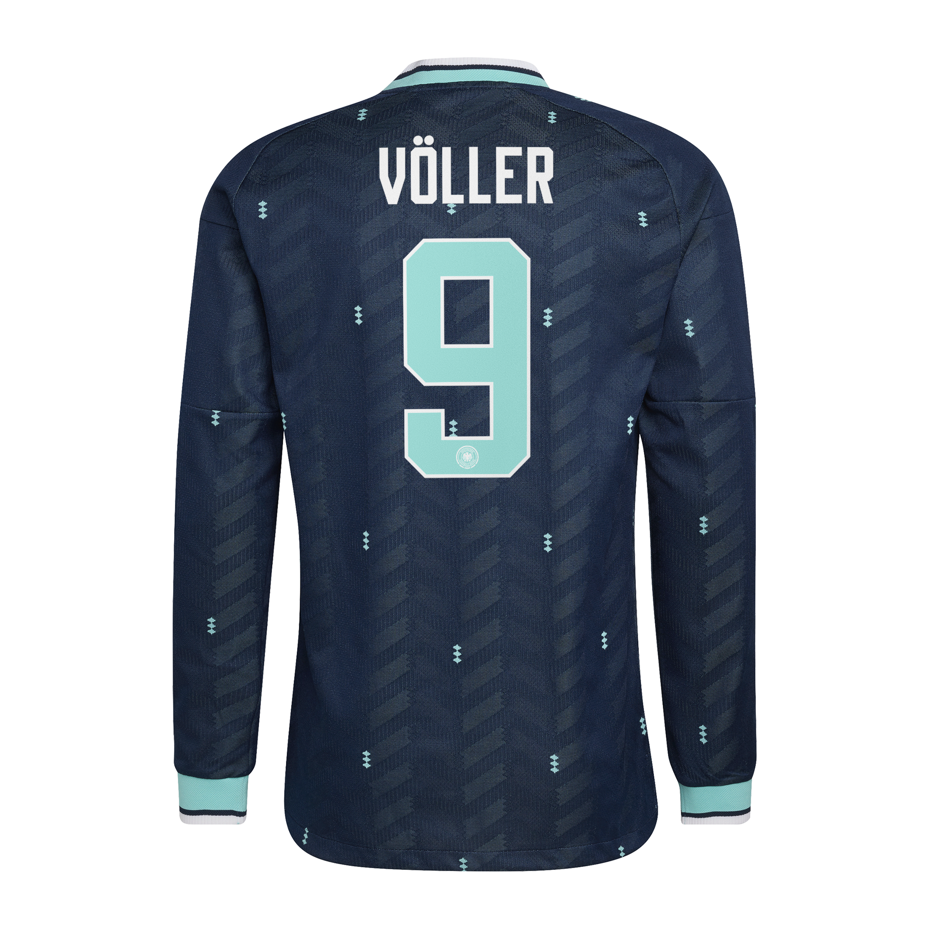 Germany National Team adidas Away Authentic Shirt 2026 - Long Sleeve with V&ouml;ller 9 printing, , rebel_hi-res