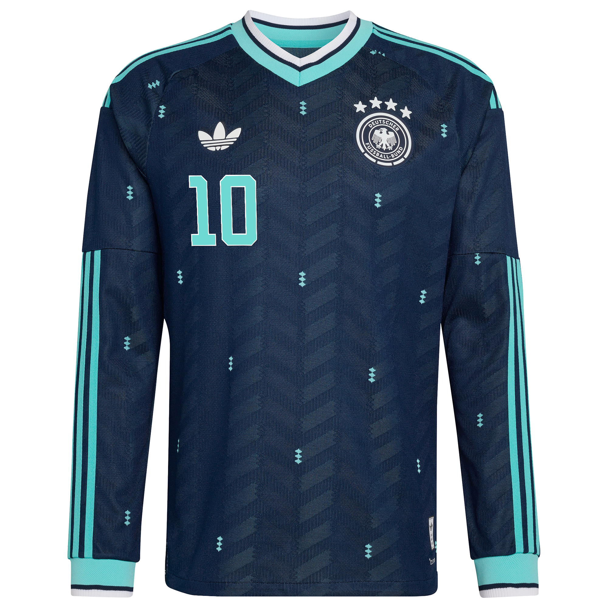 Germany National Team adidas Away Authentic Shirt 2026 - Long Sleeve with Matth&auml;us 10 printing, , rebel_hi-res