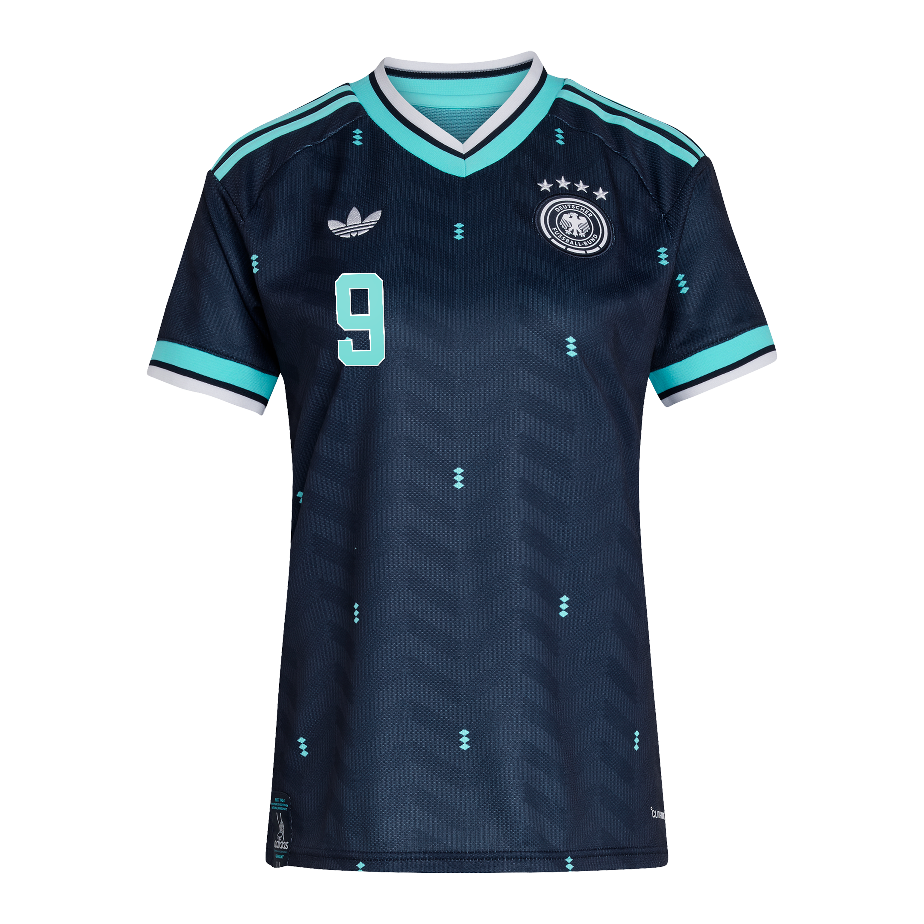 Germany National Team adidas Away Shirt 2026 - Womens with V&ouml;ller 9 printing, , rebel_hi-res