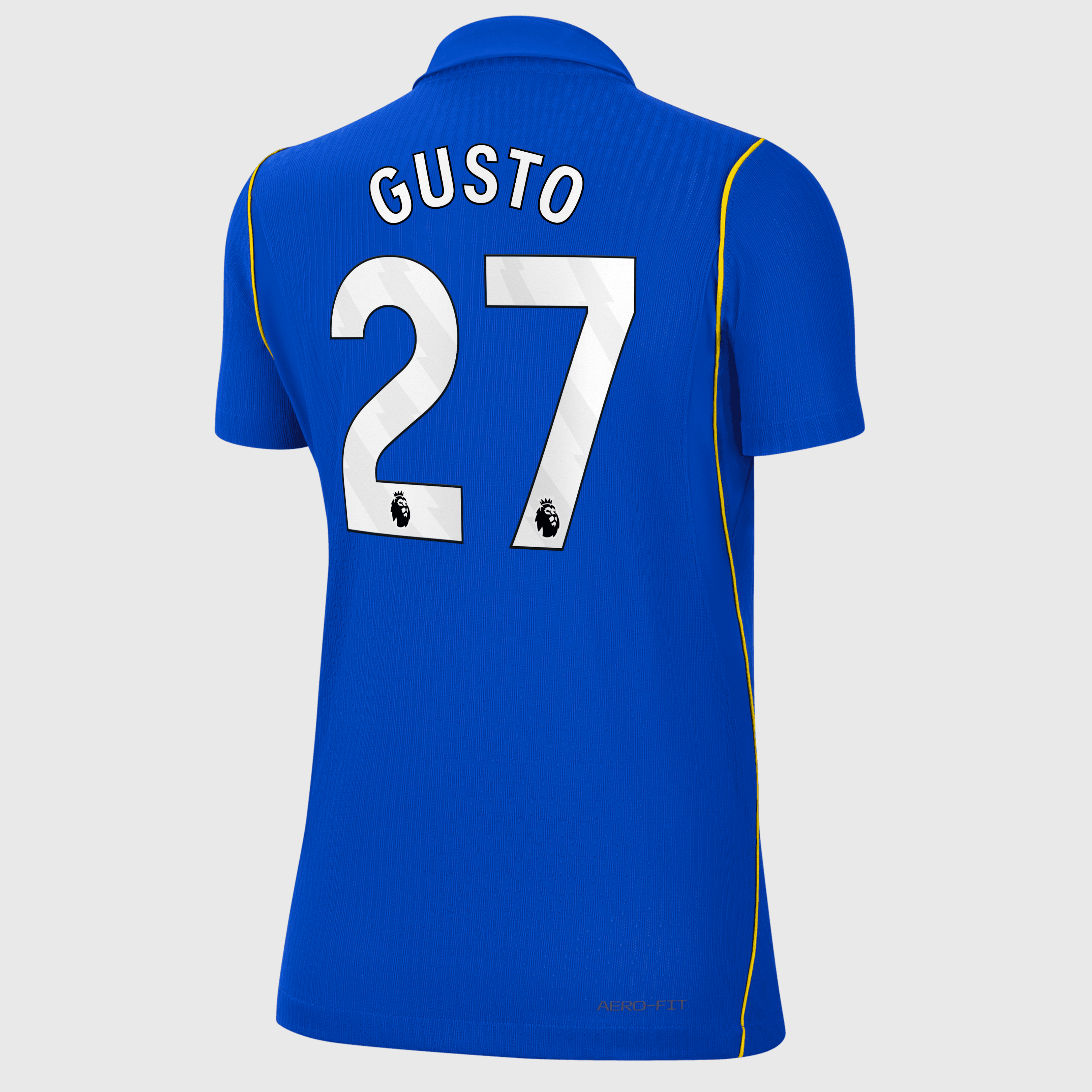 Chelsea Nike Home Aero-FIT Match Shirt 2026-27 - Womens with Gusto 27 printing, , rebel_hi-res