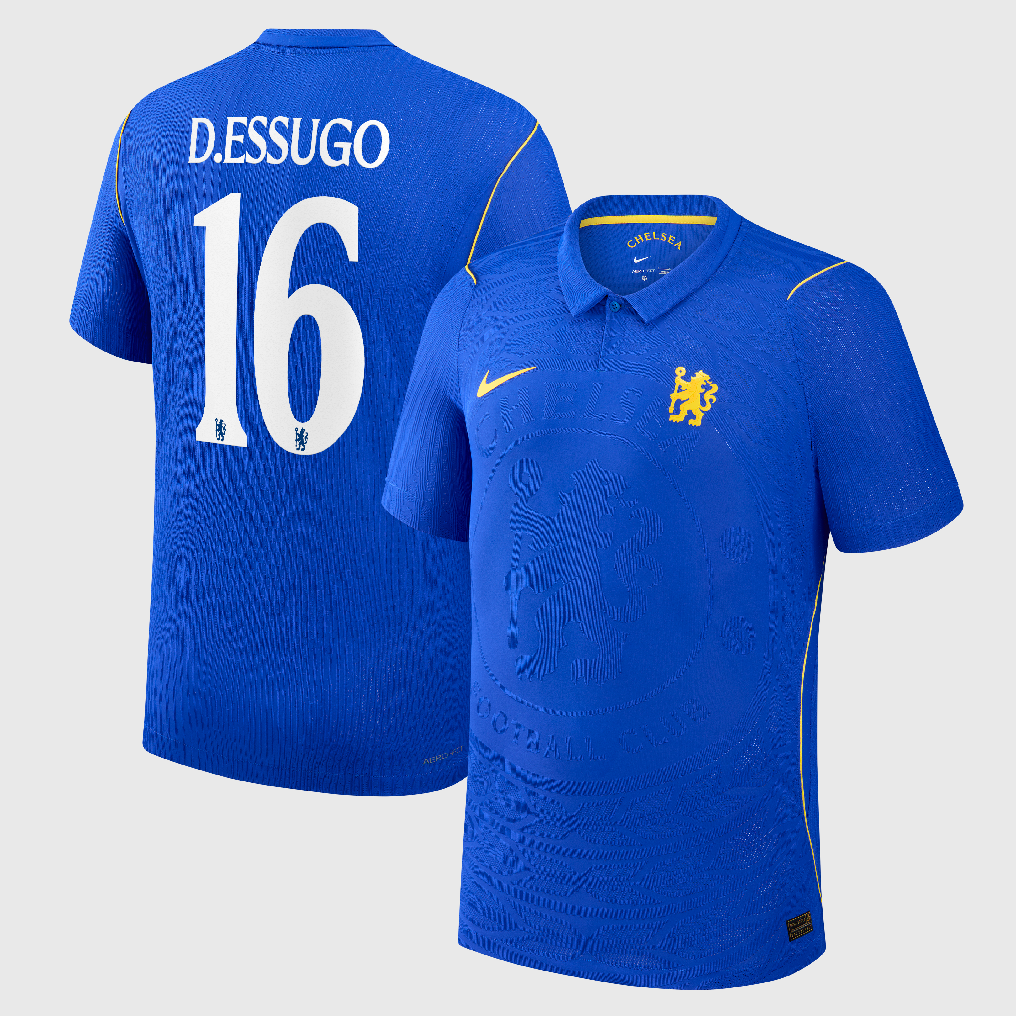 Chelsea Cup Nike Home Aero-FIT Match Shirt 2026-27 with D.Essugo 16 printing, , rebel_hi-res