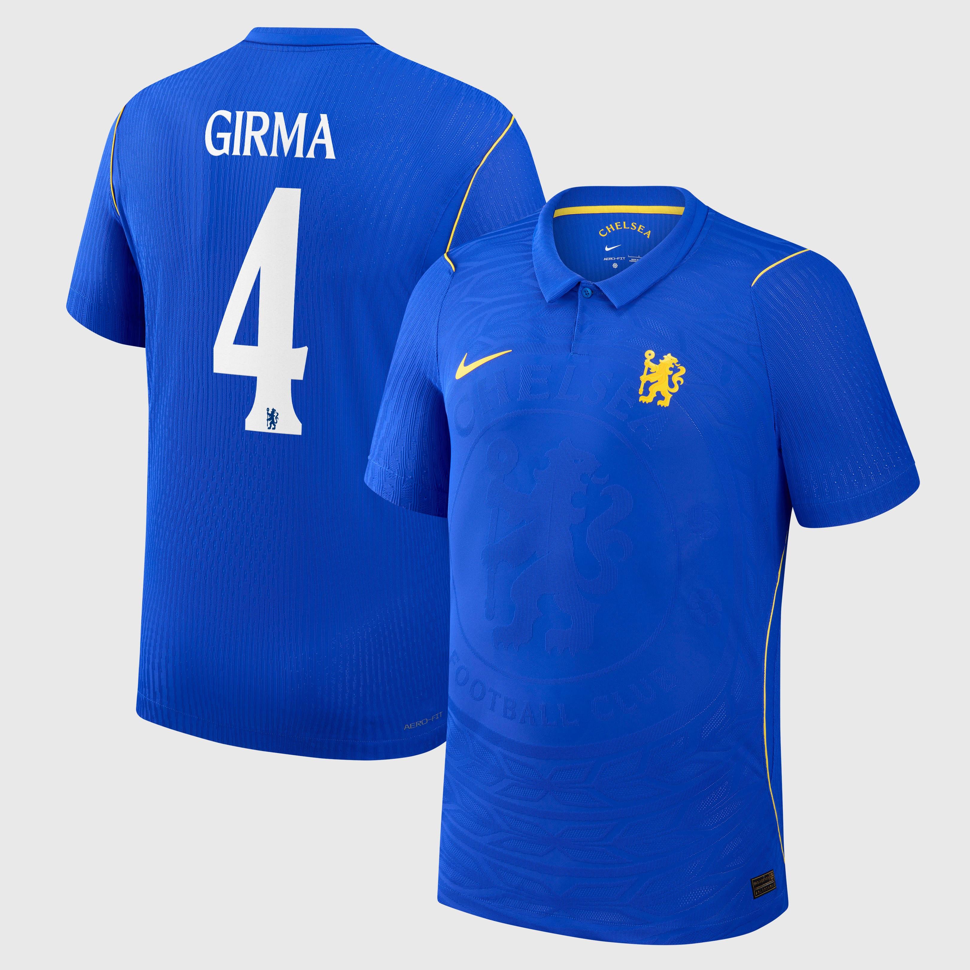 Chelsea Cup Nike Home Aero-FIT Match Shirt 2026-27 with Girma 4 printing, , rebel_hi-res