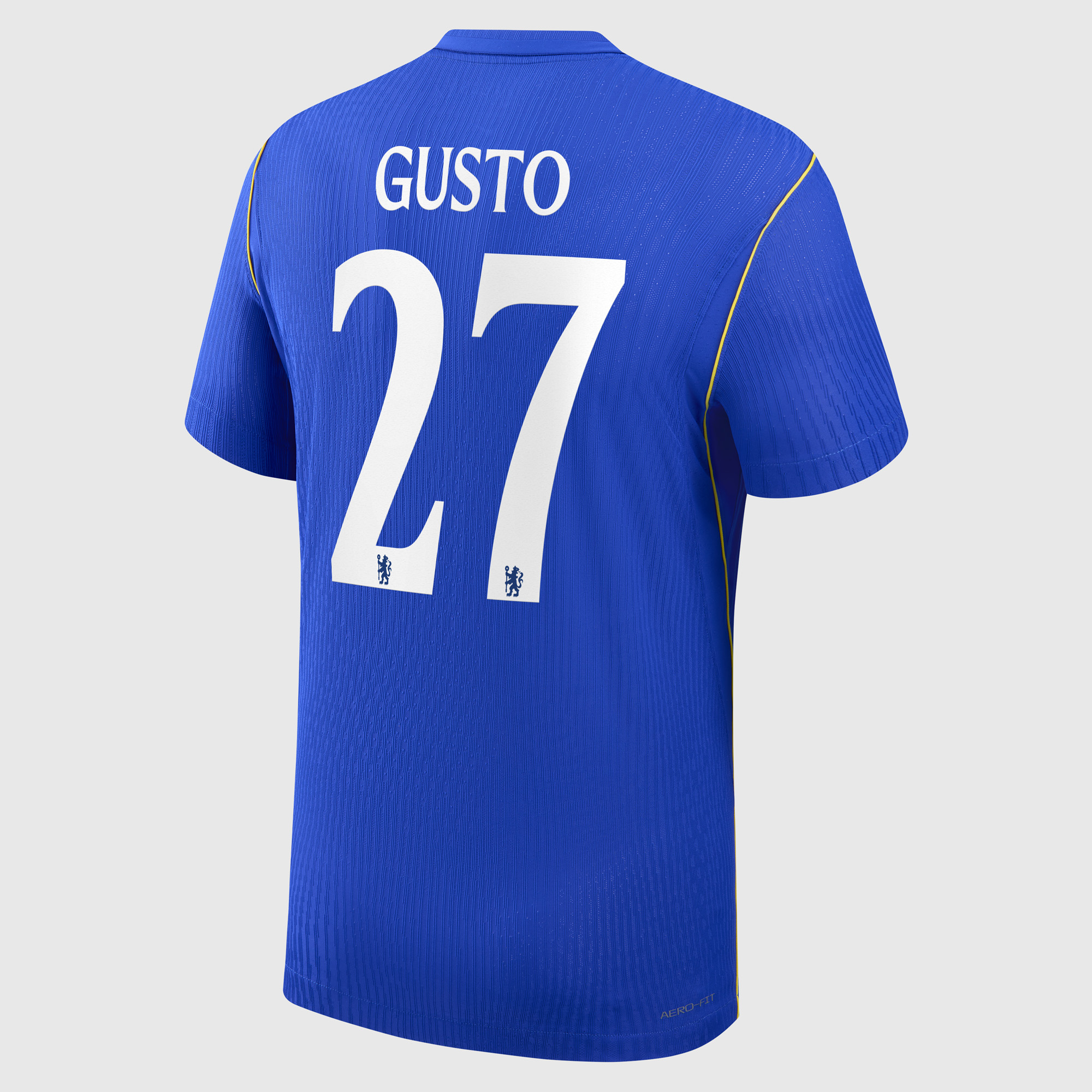 Chelsea Cup Nike Home Aero-FIT Match Shirt 2026-27 with Gusto 27 printing, , rebel_hi-res