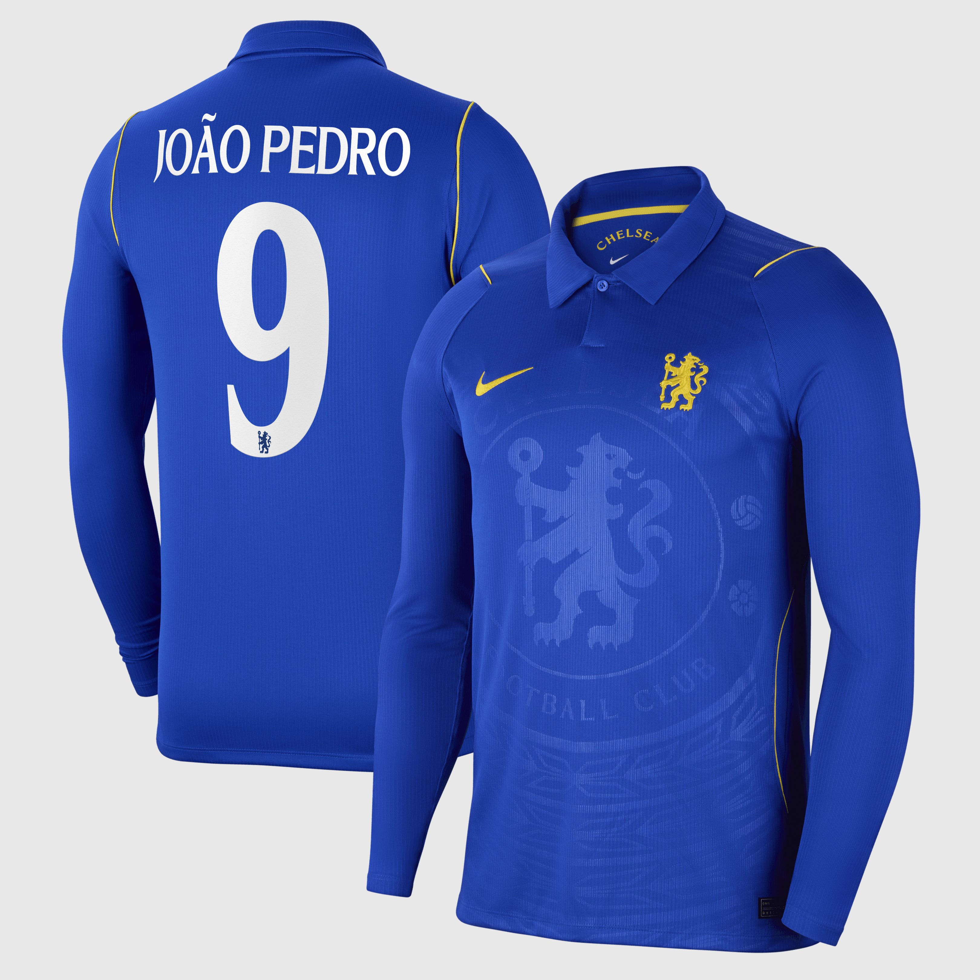 Chelsea Cup Nike Home Stadium Long Sleeve Shirt 2026-27 with Jo&atilde;o Pedro 9 printing, , rebel_hi-res