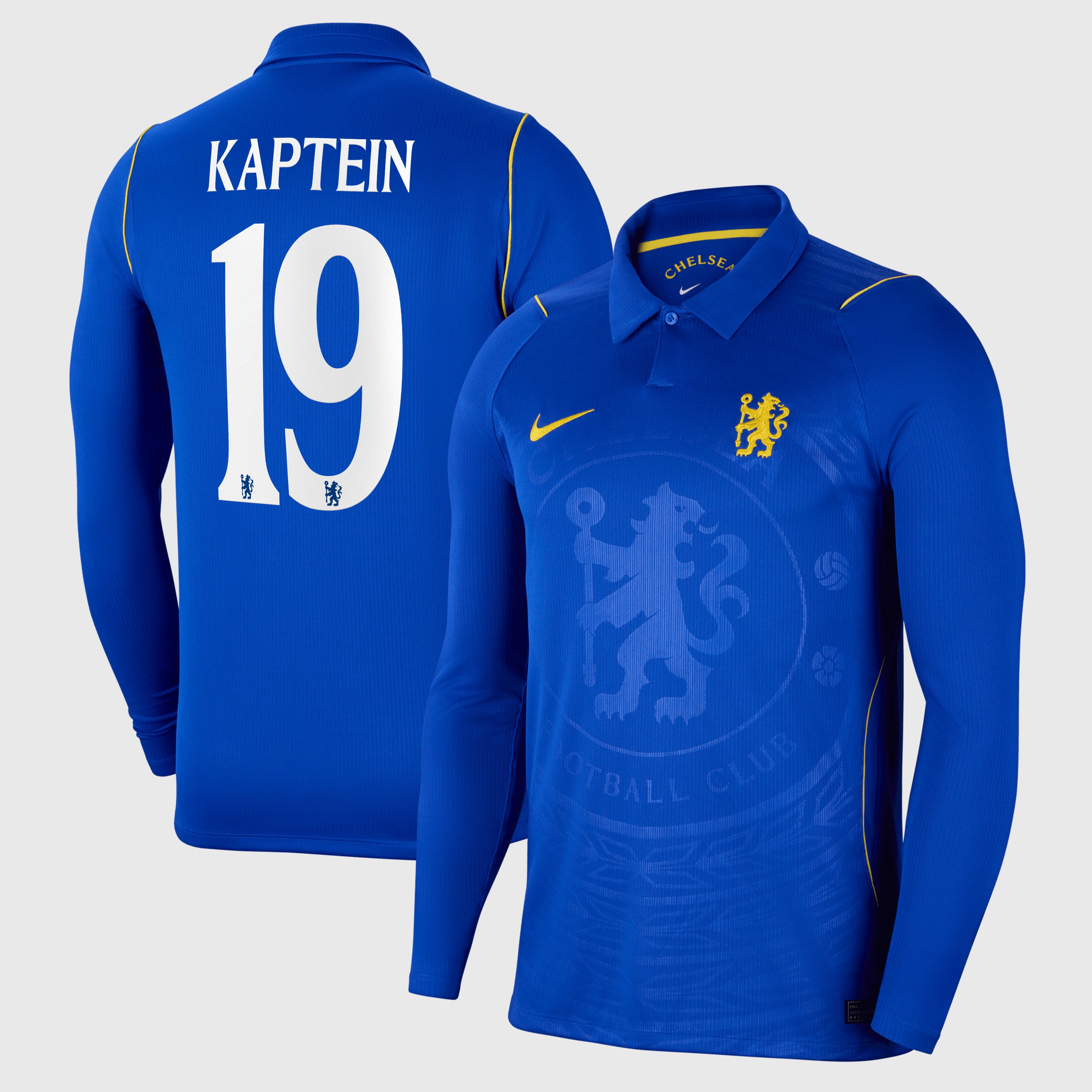 Chelsea Cup Nike Home Stadium Shirt 2026-27 - Long Sleeve with Kaptein 19 printing, , rebel_hi-res