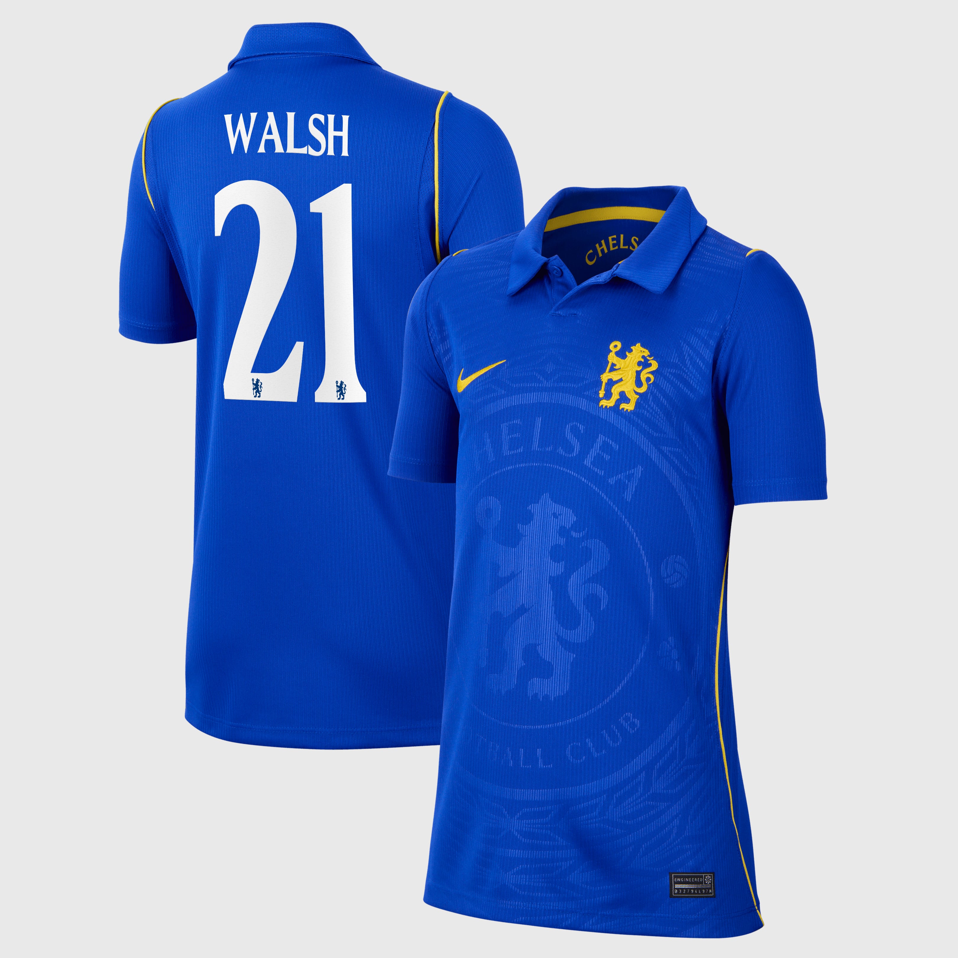 Chelsea Cup Nike Home Stadium Shirt 2026-27 - Kids with Walsh 21 printing, , rebel_hi-res