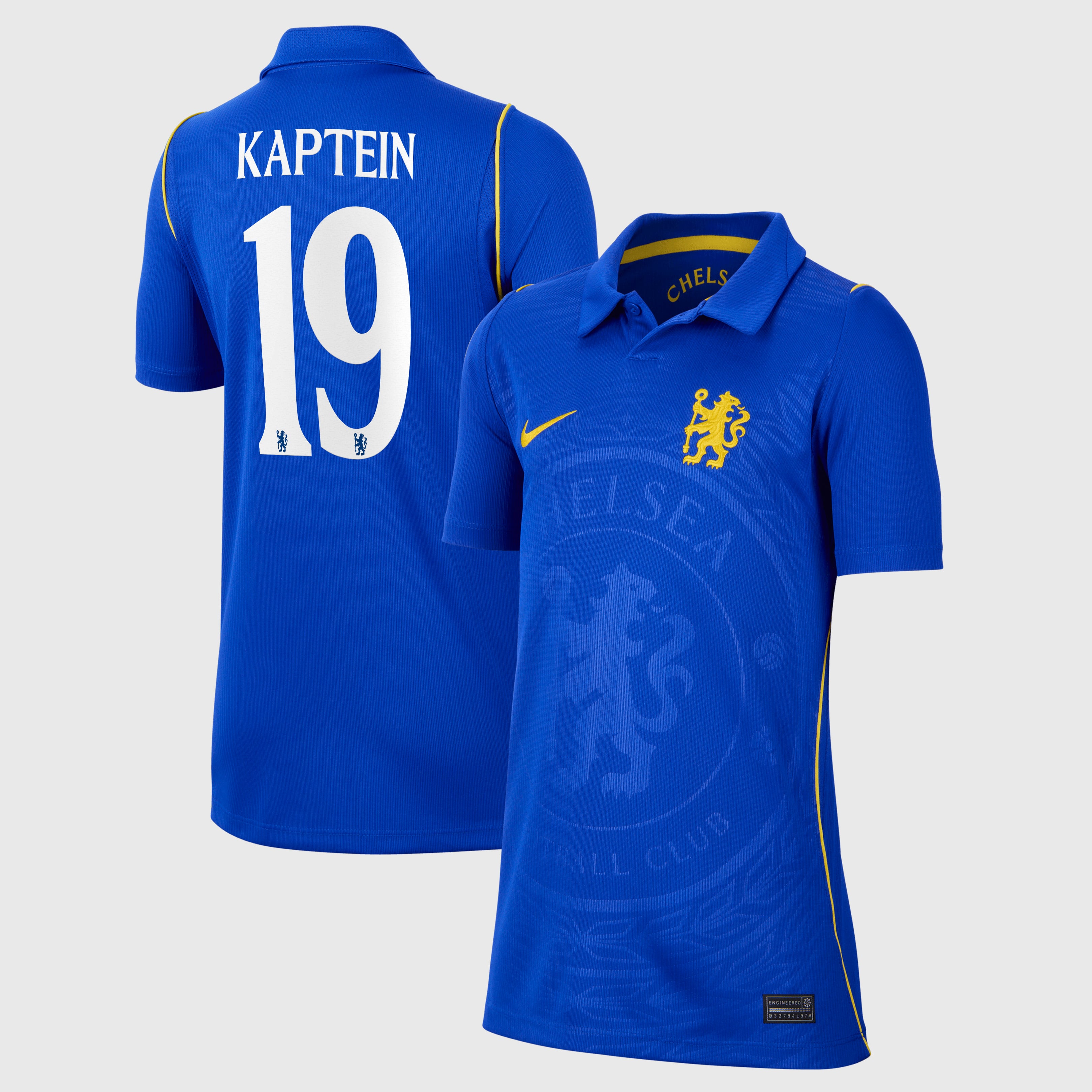 Chelsea Cup Nike Home Stadium Shirt 2026-27 - Kids with Kaptein 19 printing, , rebel_hi-res