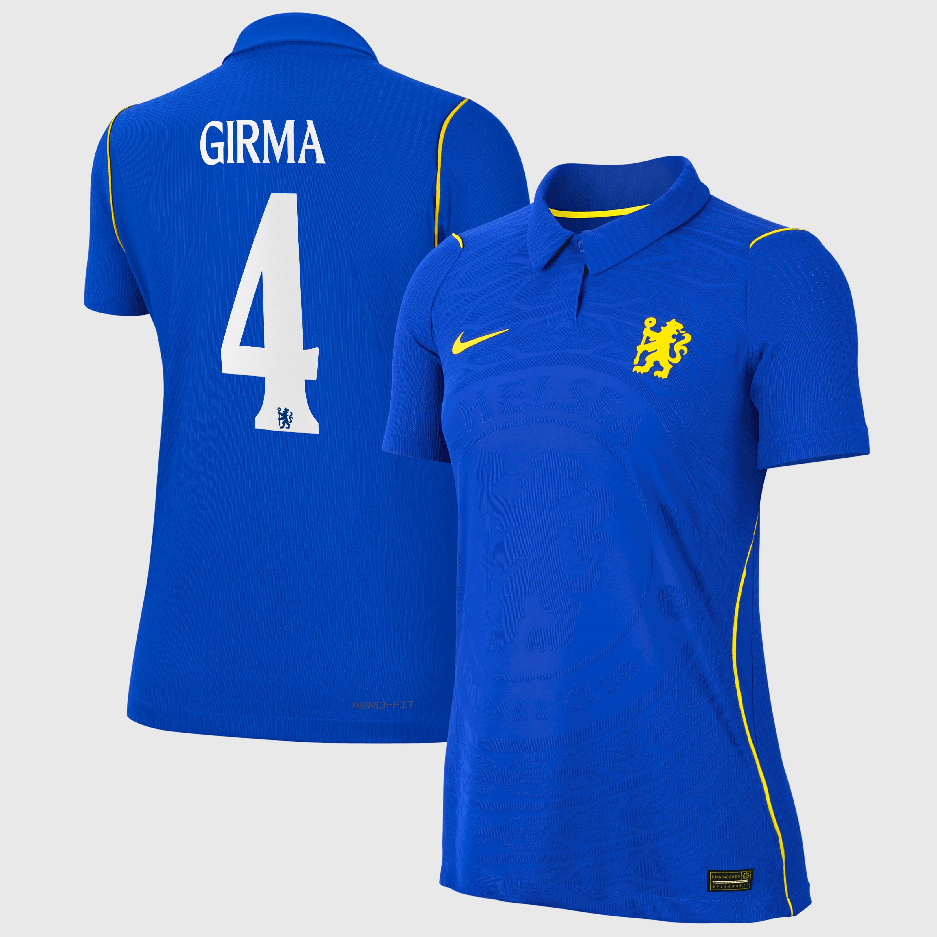 Chelsea Cup Nike Home Aero-FIT Match Shirt 2026-27 - Womens with Girma 4 printing, , rebel_hi-res