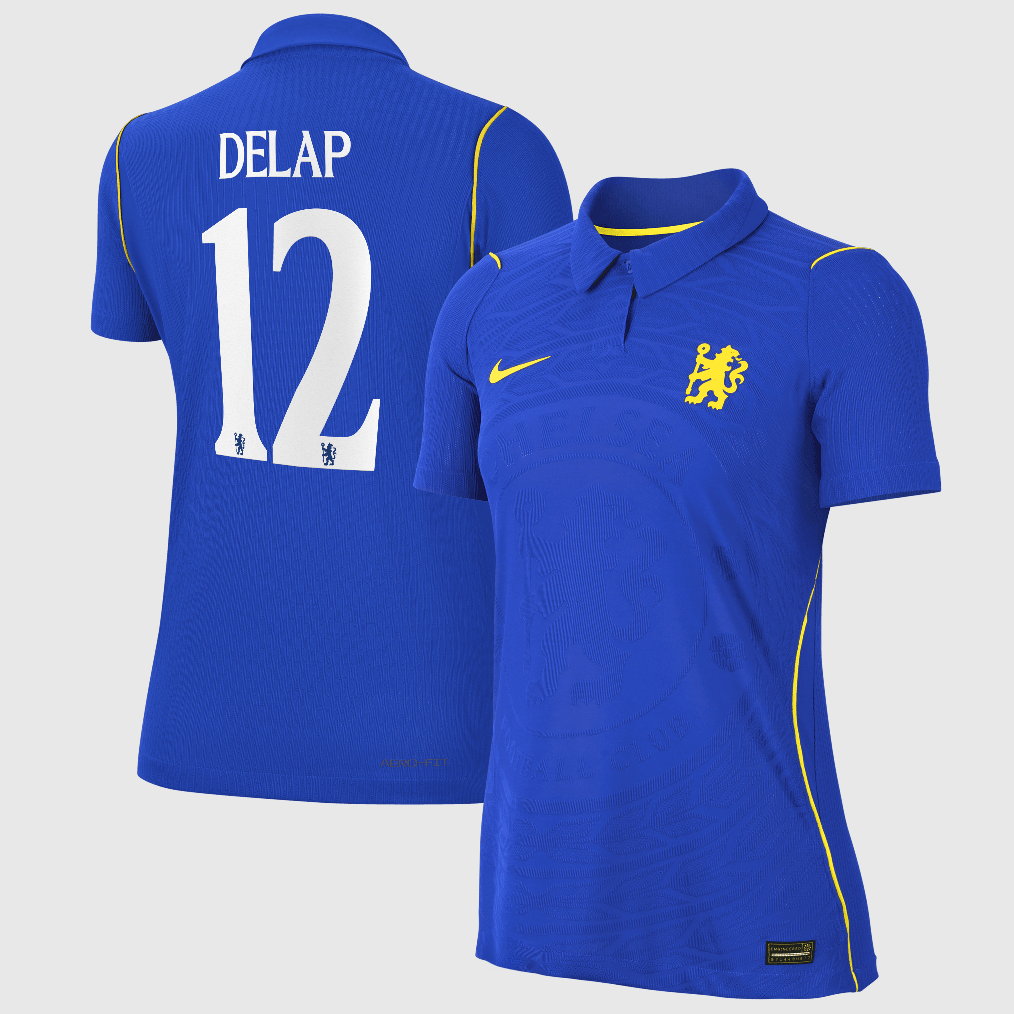 Chelsea Cup Nike Home Aero-FIT Match Shirt 2026-27 - Womens with Delap 9 printing, , rebel_hi-res
