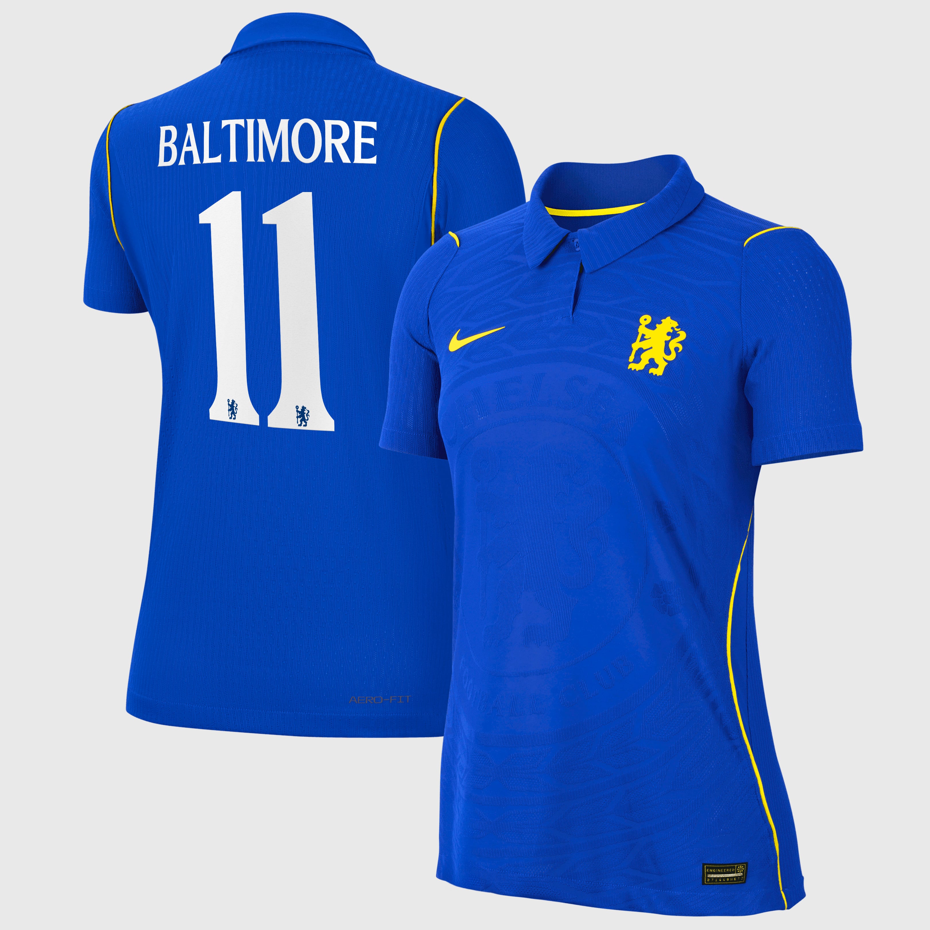 Chelsea Cup Nike Home Aero-FIT Match Shirt 2026-27 - Womens with Baltimore 11 printing, , rebel_hi-res
