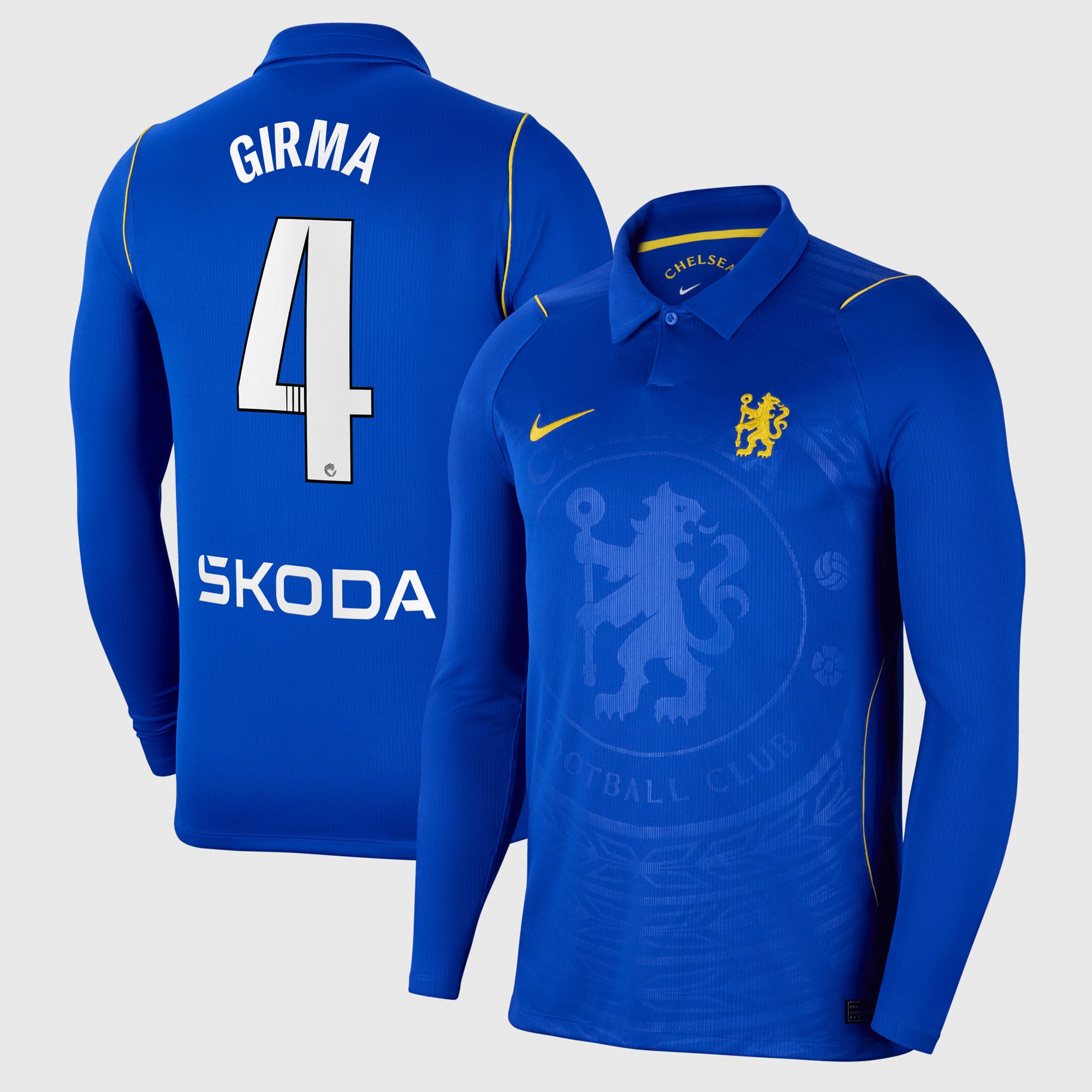 Chelsea WSL Nike Home Stadium Shirt 2026-27 - Long Sleeve with Girma 4 printing, , rebel_hi-res