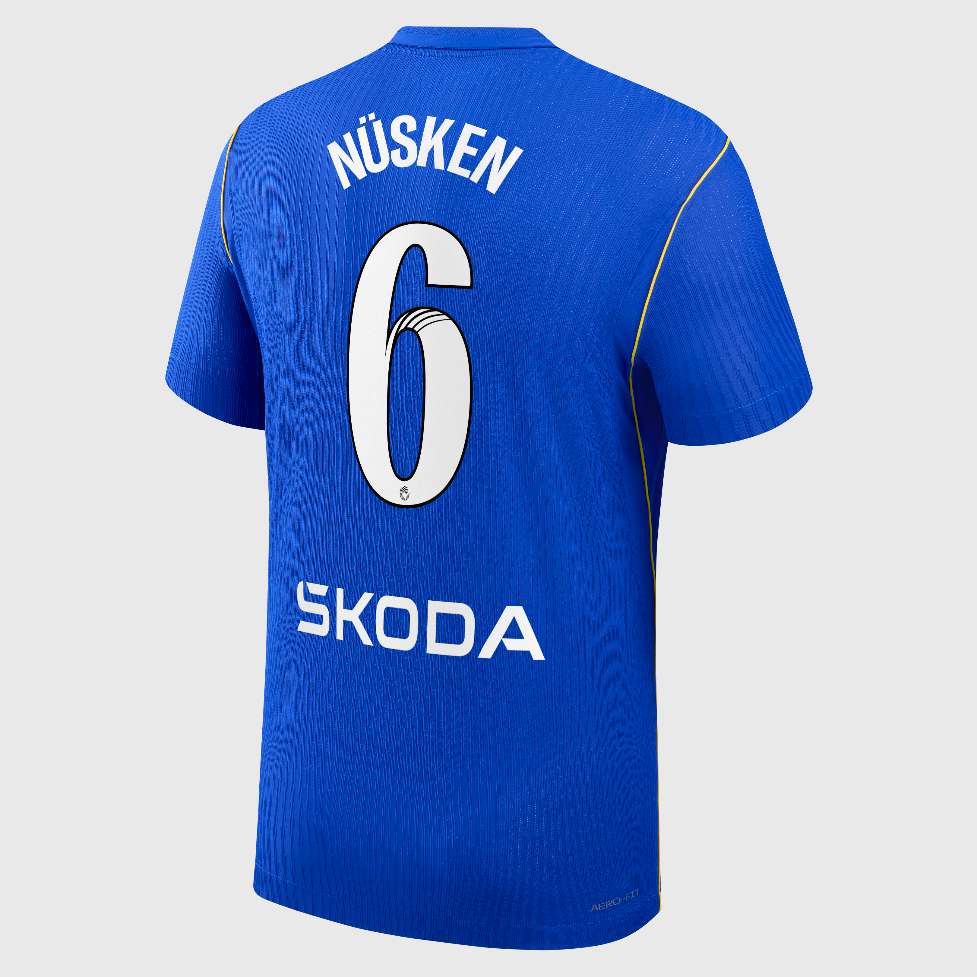 Chelsea WSL Nike Home Aero-FIT Match Shirt 2026-27 with N&uuml;sken 6 printing, , rebel_hi-res