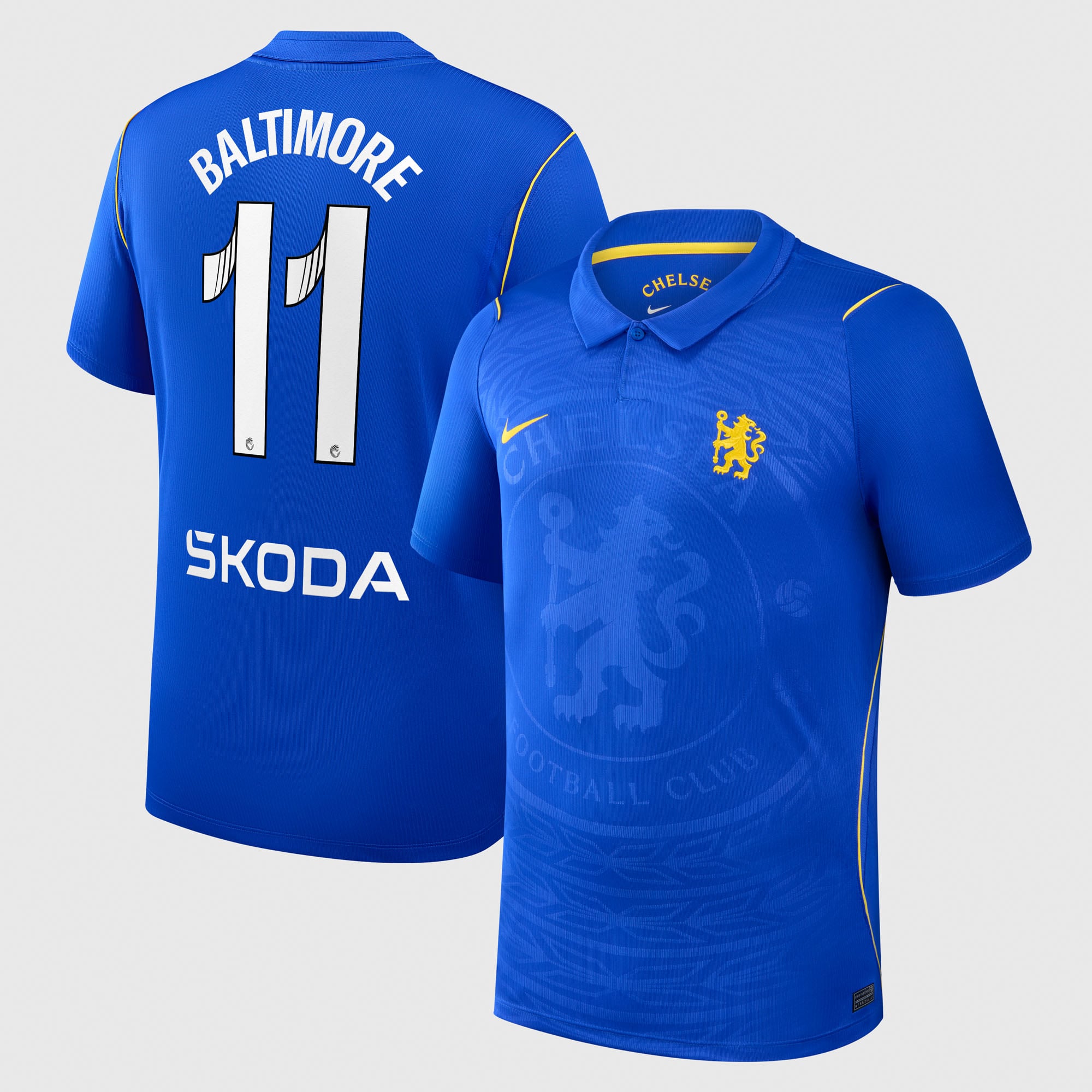 Chelsea WSL Nike Home Stadium Shirt 2026-27 with Baltimore 11 printing, , rebel_hi-res