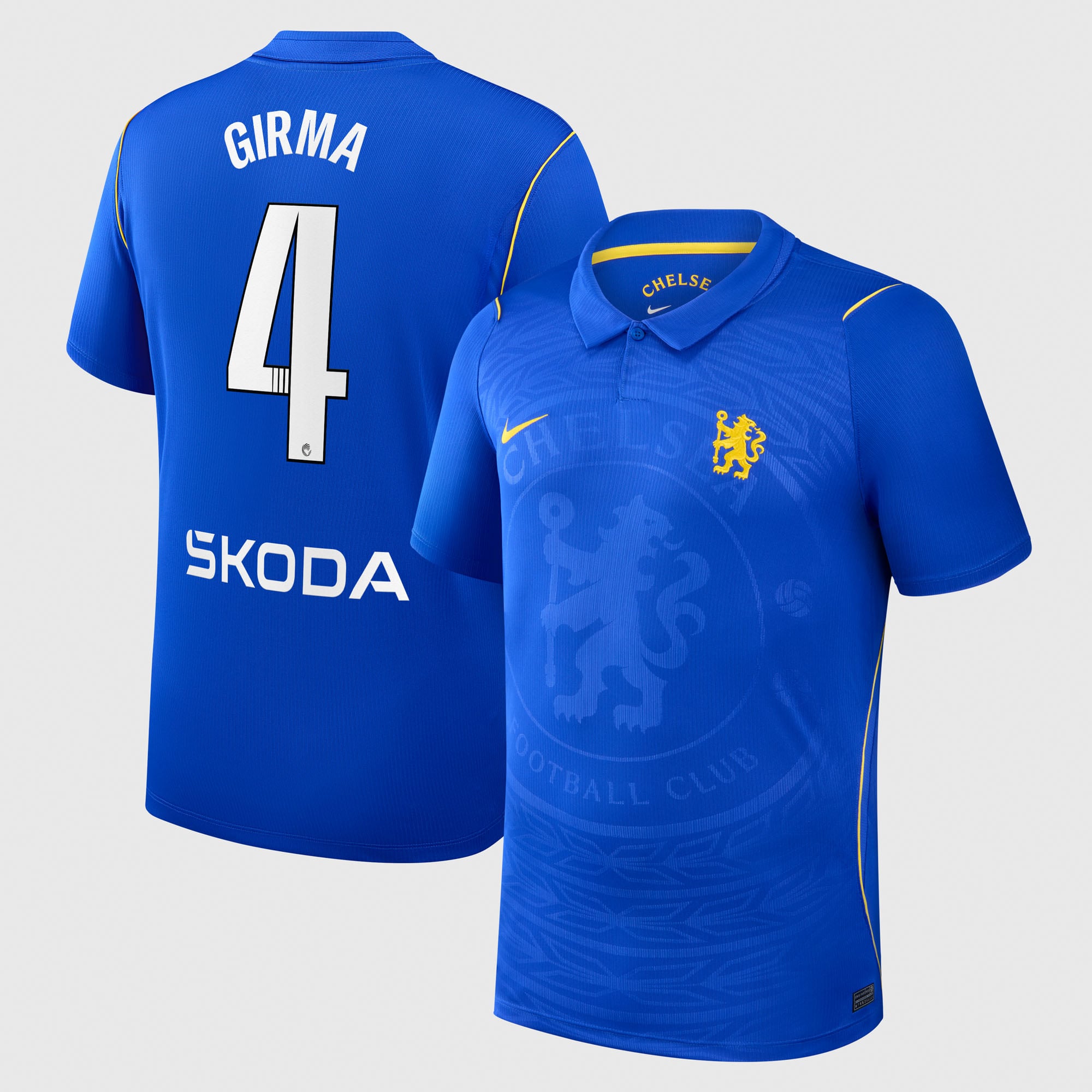 Chelsea WSL Nike Home Stadium Shirt 2026-27 with Girma 4 printing, , rebel_hi-res