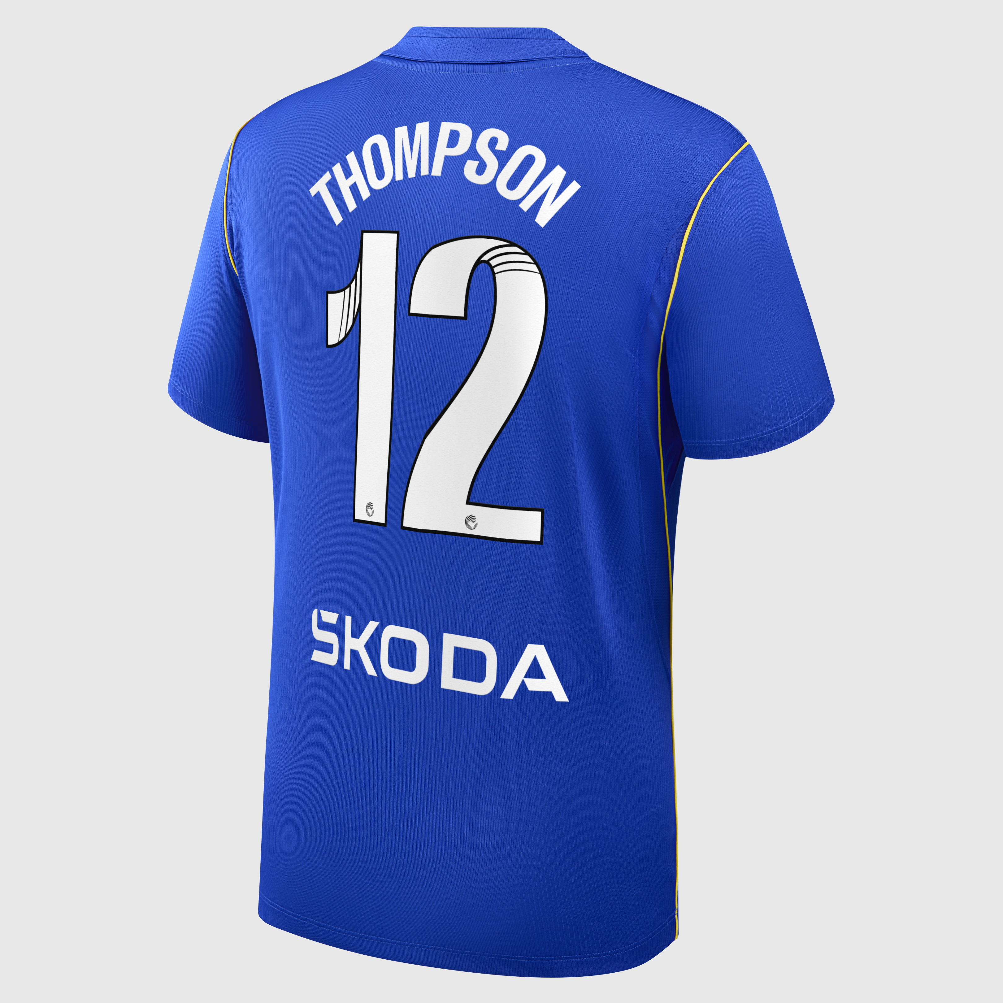 Chelsea WSL Nike Home Stadium Shirt 2026-27 with Thompson 12 printing, , rebel_hi-res