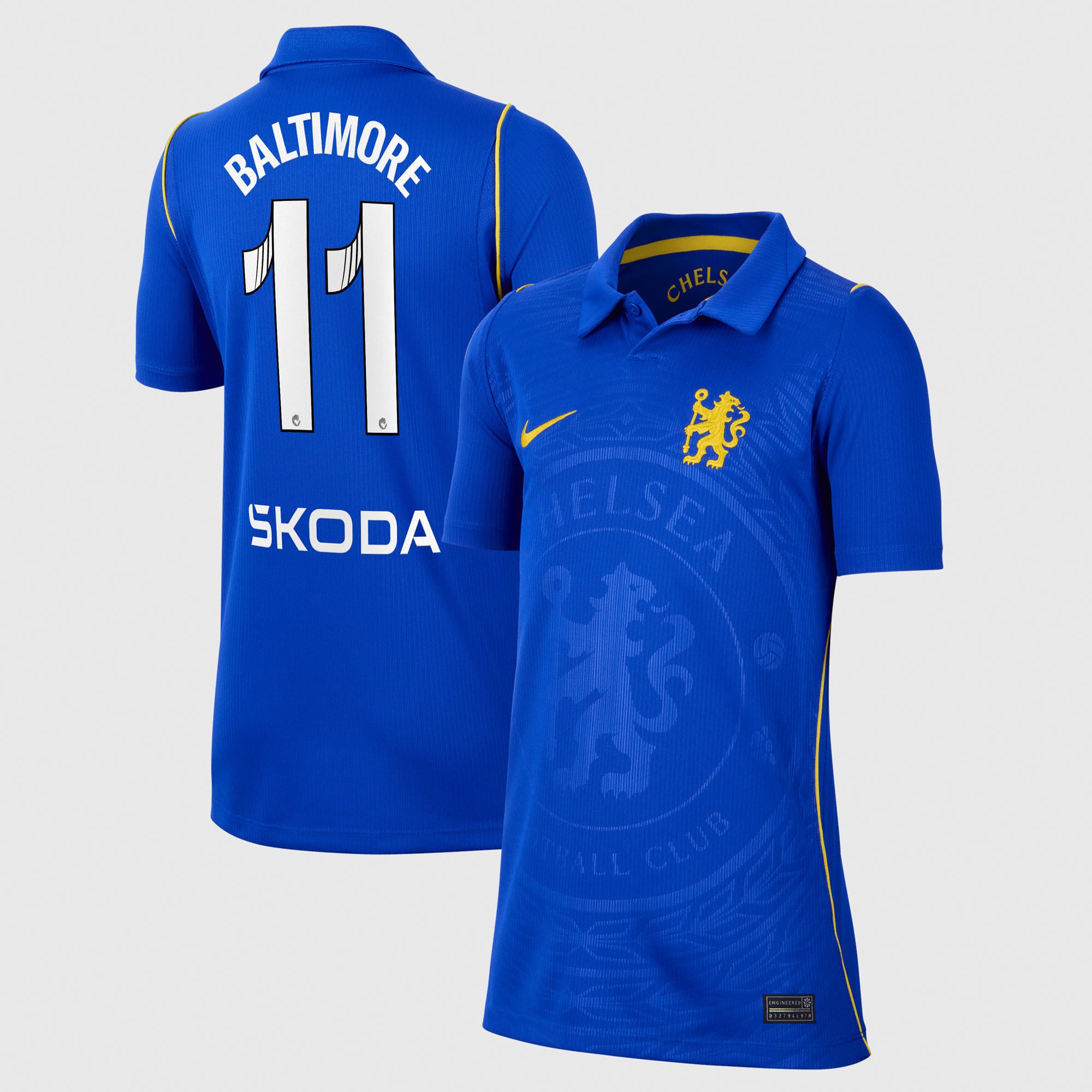 Chelsea WSL Nike Home Stadium Shirt 2026-27 - Kids with Baltimore 11 printing, , rebel_hi-res