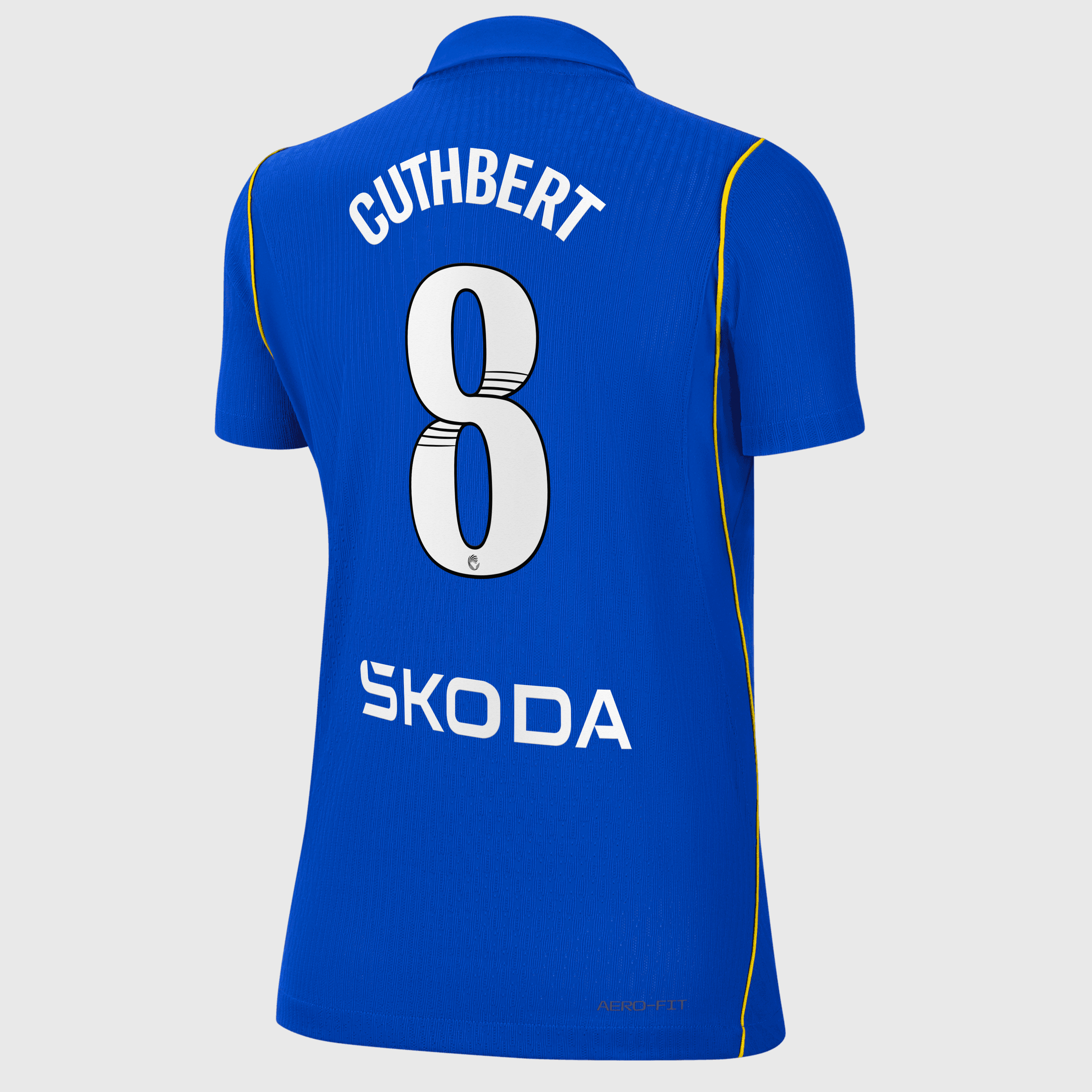 Chelsea WSL Nike Home Aero-FIT Match Shirt 2026-27 - Womens with Cuthbert 8 printing, , rebel_hi-res