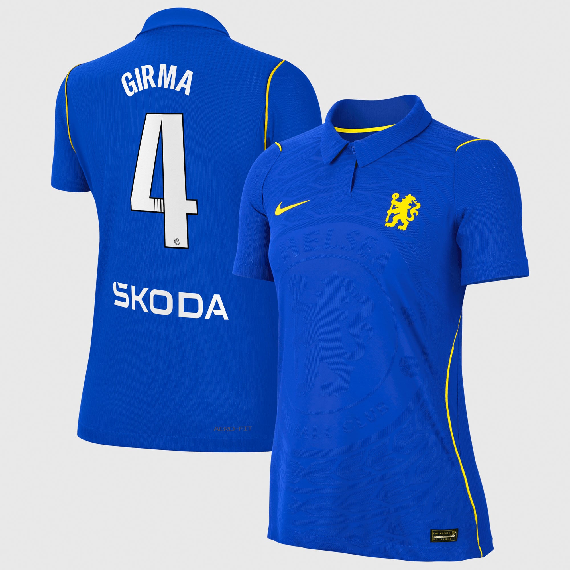 Chelsea WSL Nike Home Aero-FIT Match Shirt 2026-27 - Womens with Girma 4 printing, , rebel_hi-res