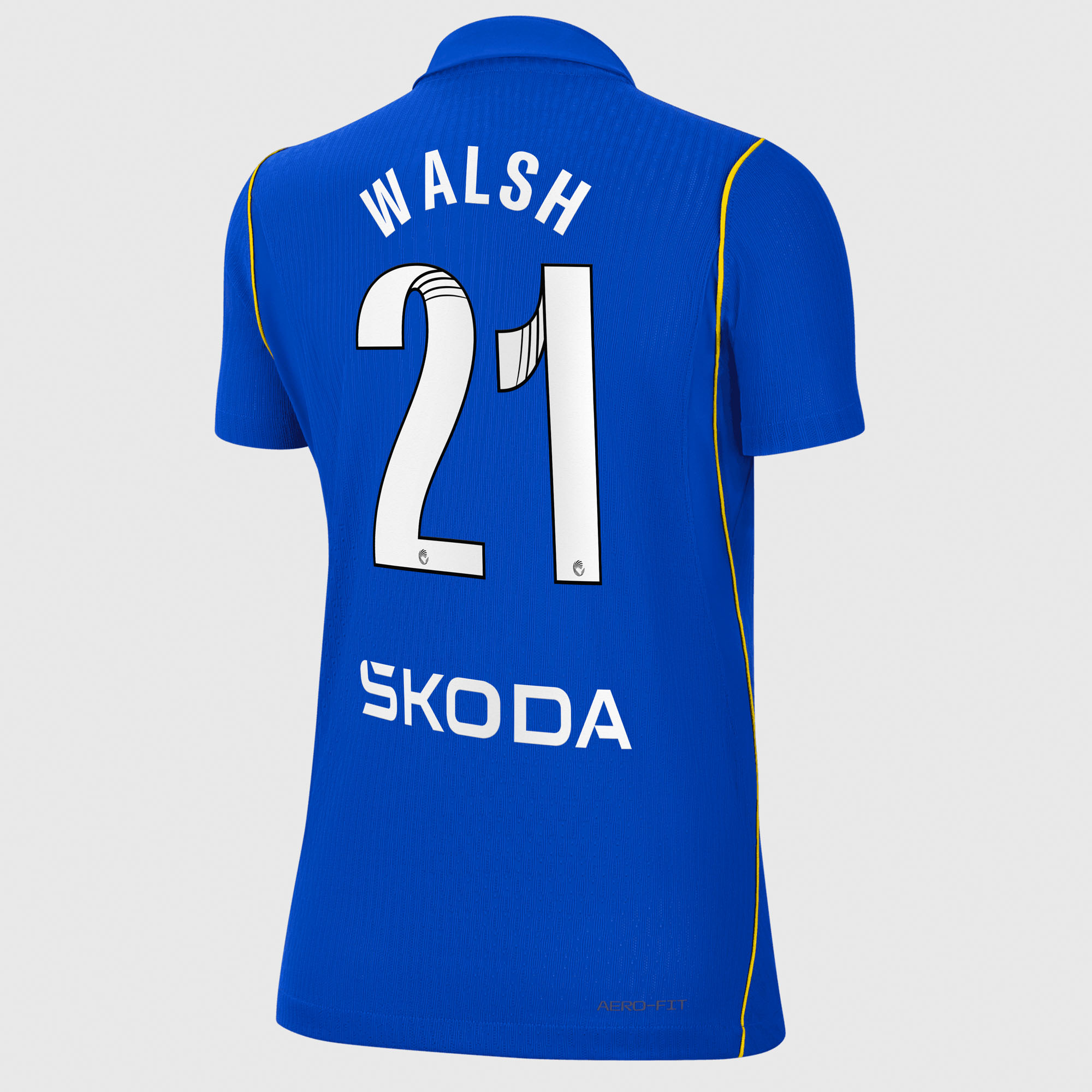 Chelsea WSL Nike Home Aero-FIT Match Shirt 2026-27 - Womens with Walsh 30 printing, , rebel_hi-res