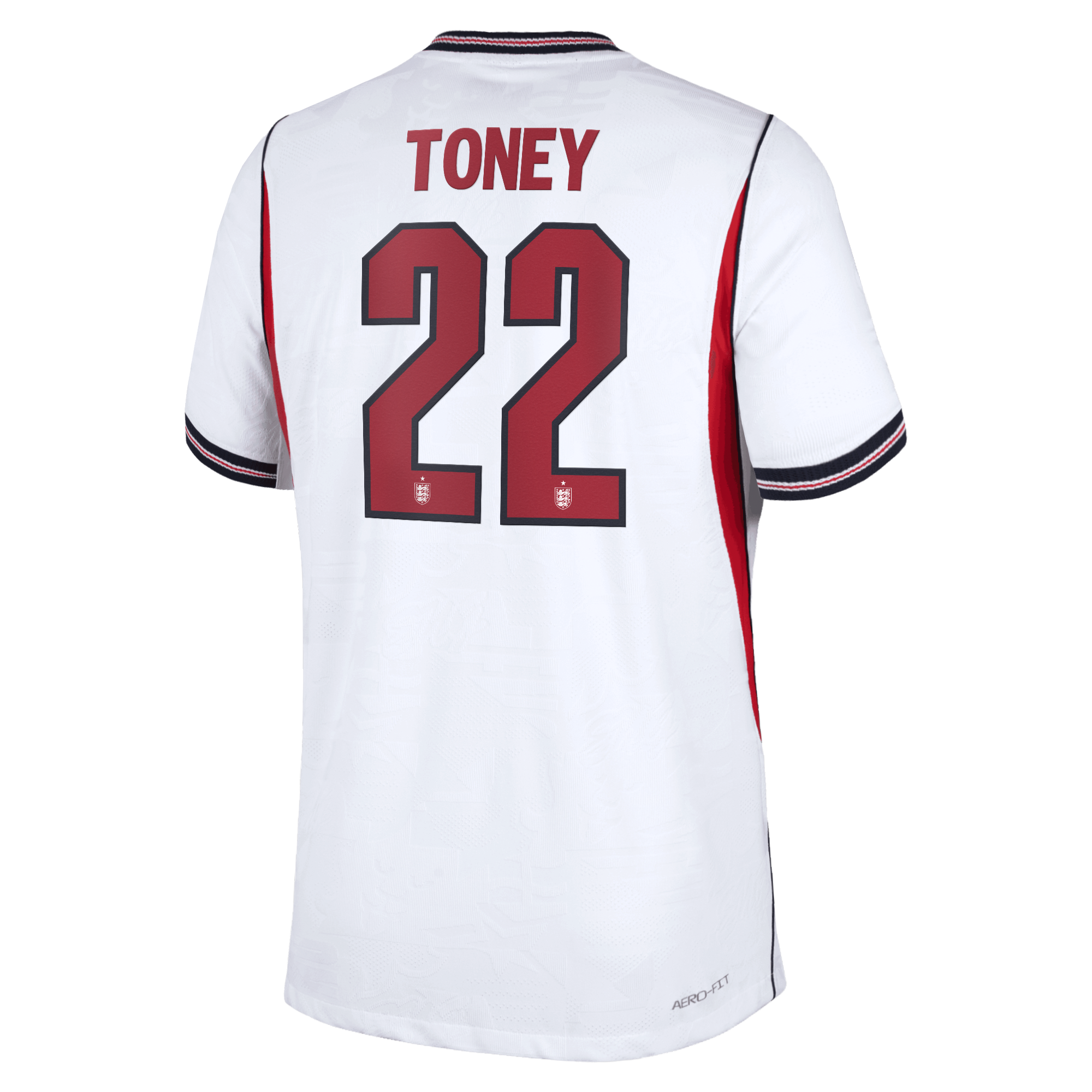England Nike Home Aero-FIT Match Shirt 2026 with Toney 22 printing, , rebel_hi-res