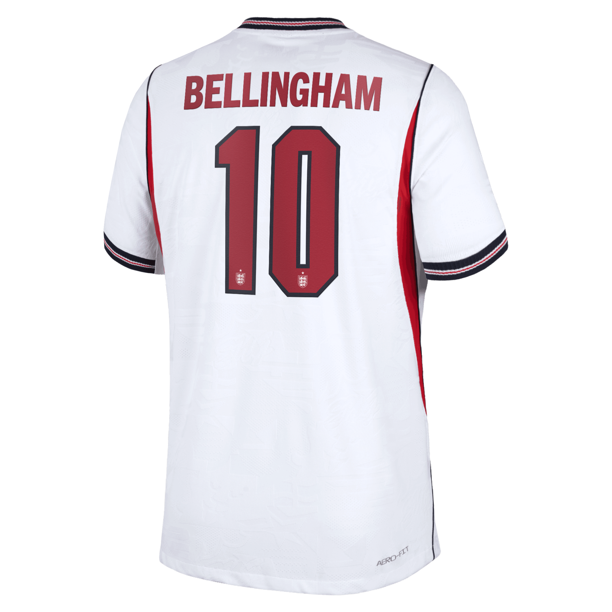 England Nike Home Aero-FIT Match Shirt 2026 with Bellingham 10 printing, , rebel_hi-res