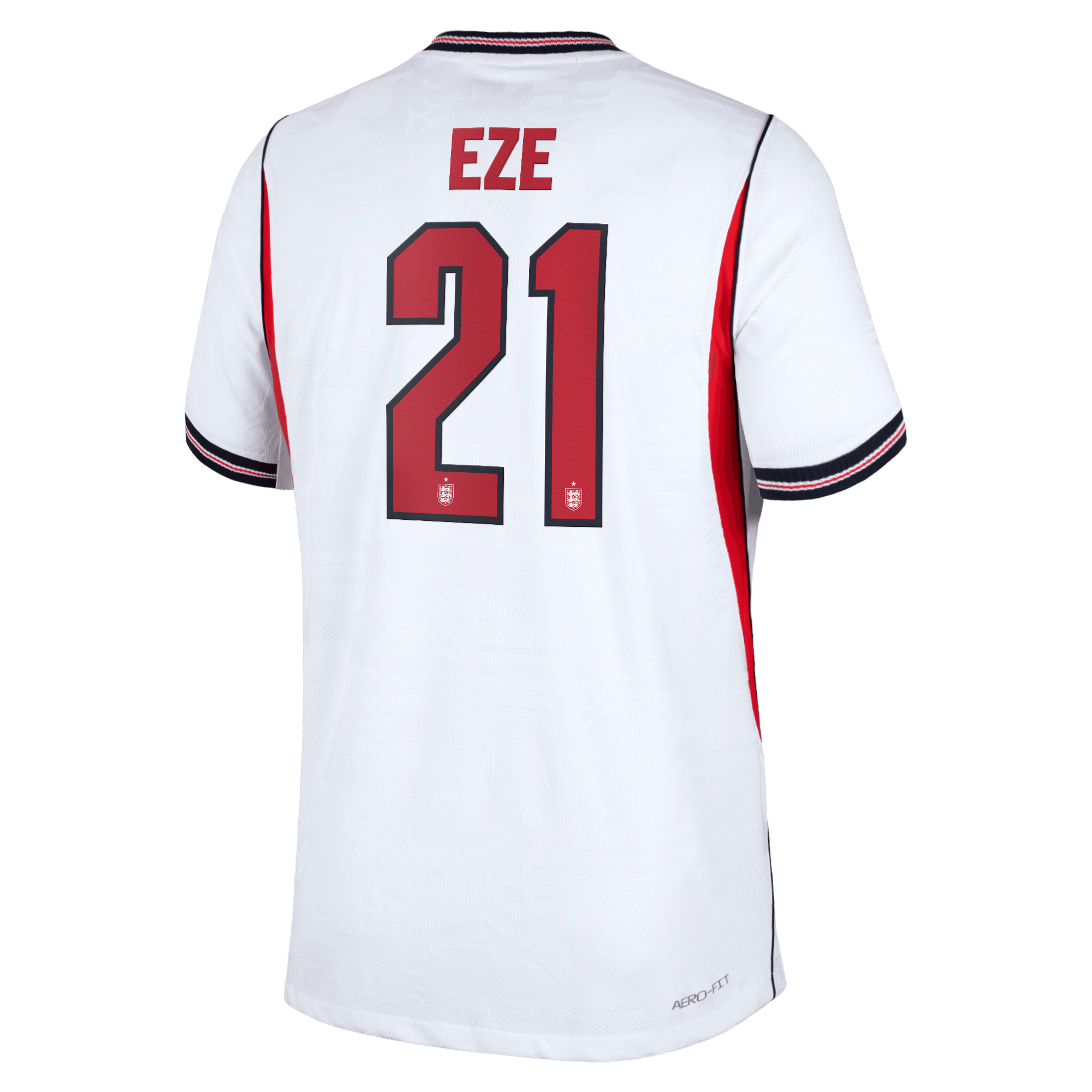 England Nike Home Aero-FIT Match Shirt 2026 with Eze 21 printing, , rebel_hi-res