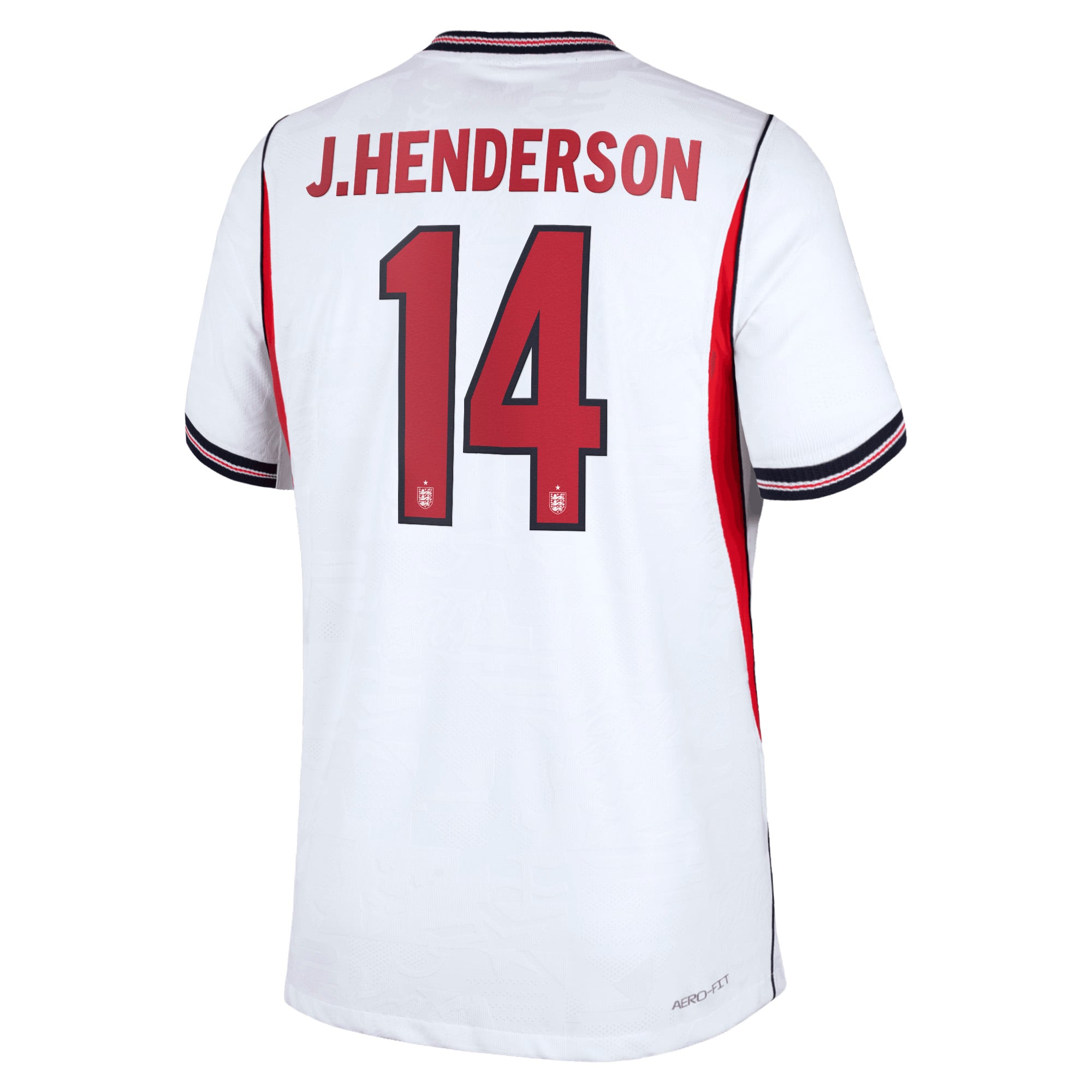England Nike Home Aero-FIT Match Shirt 2026 with J.Henderson 14 printing, , rebel_hi-res