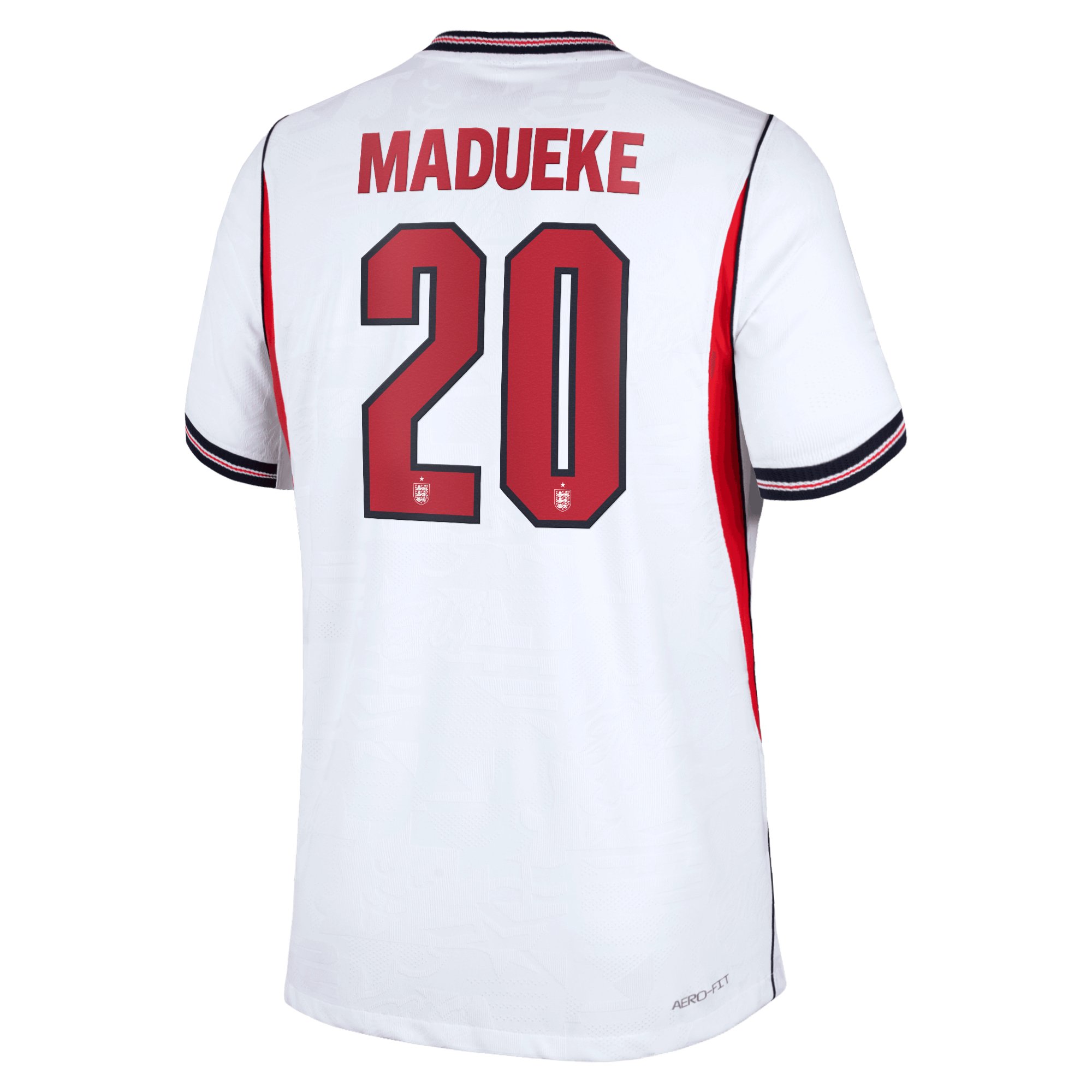 England Nike Home Aero-FIT Match Shirt 2026 with Madueke 20 printing, , rebel_hi-res