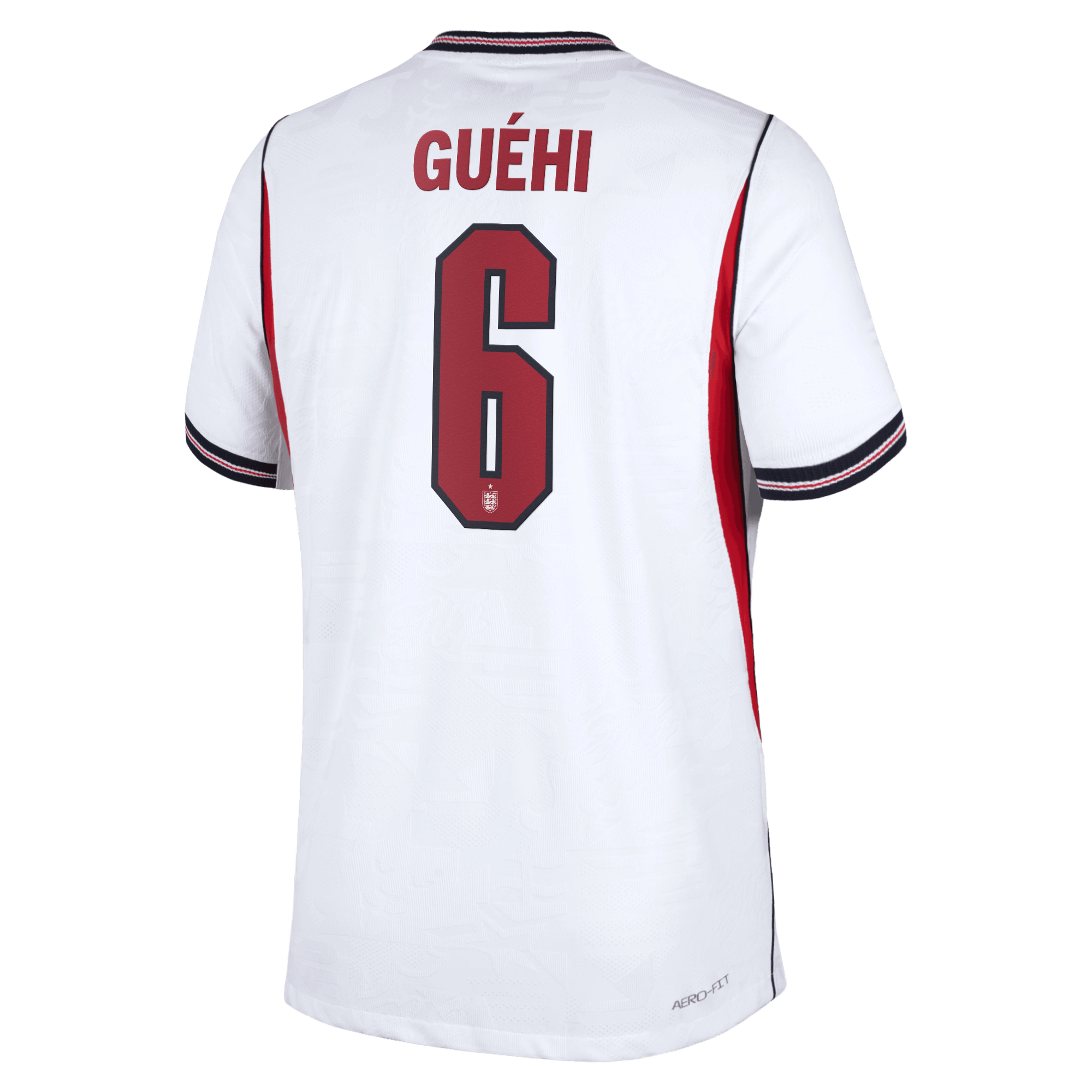 England Nike Home Aero-FIT Match Shirt 2026 with Gu&eacute;hi 6 printing, , rebel_hi-res