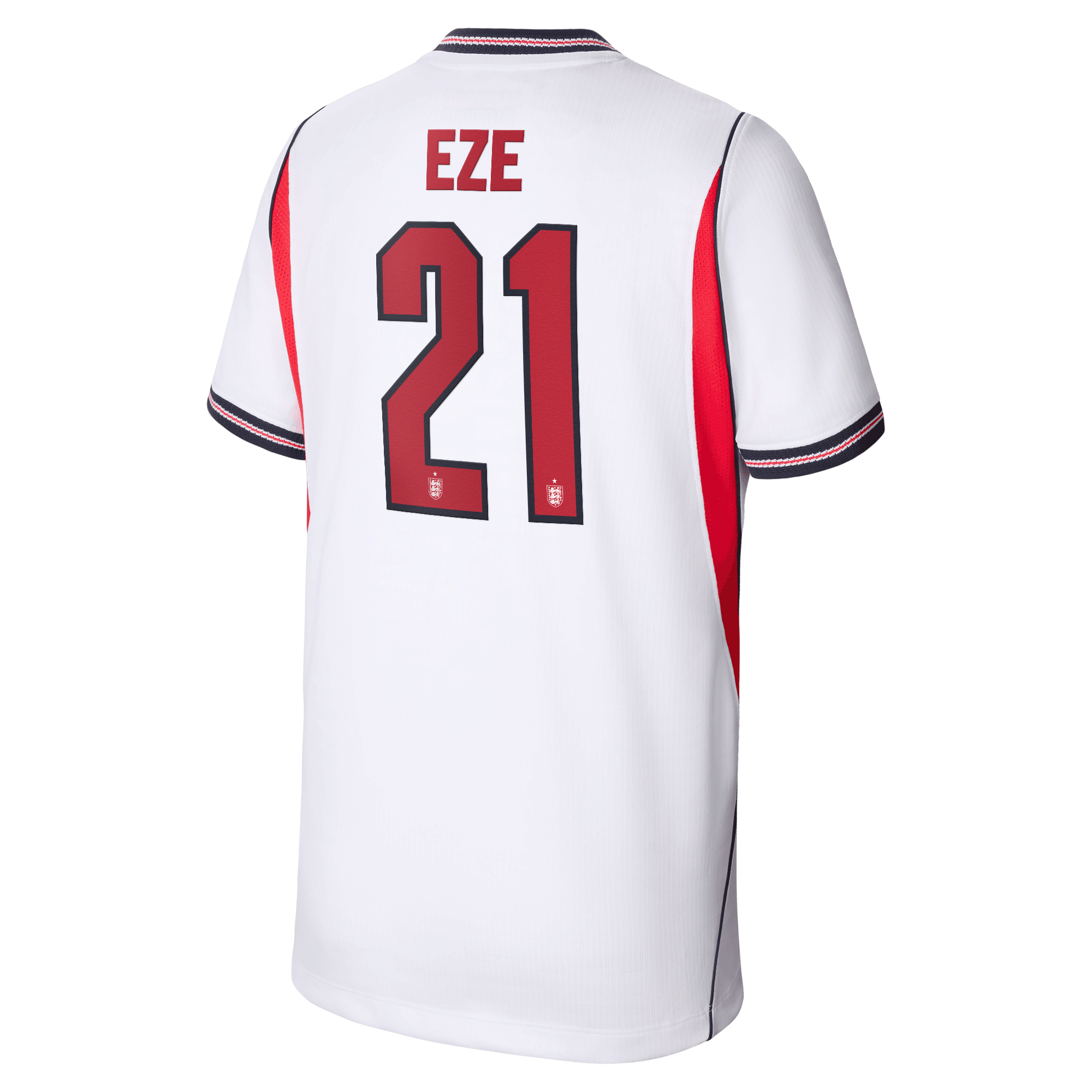 England Nike Home Stadium Shirt 2026 - Kids with Eze 21 printing, , rebel_hi-res