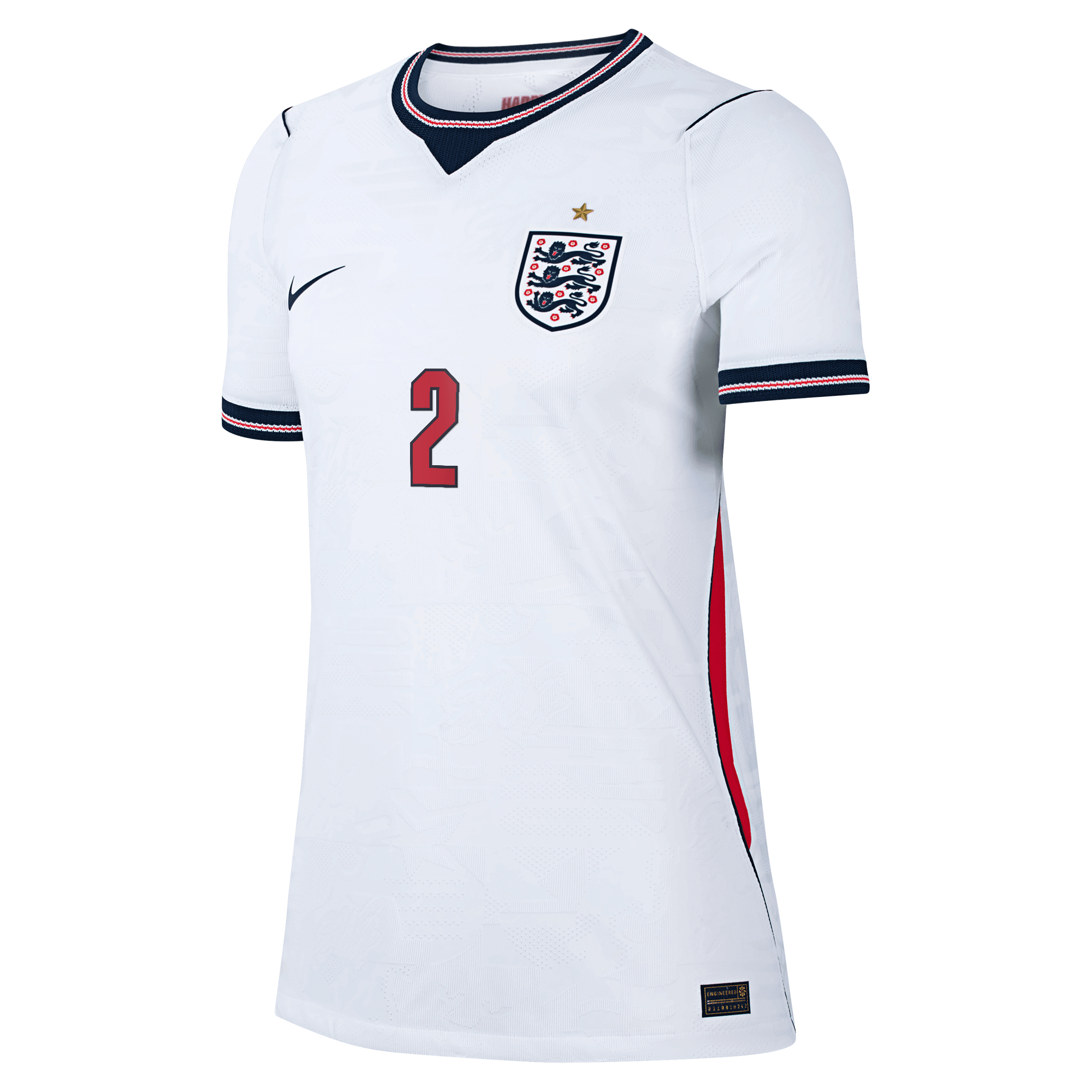 England Nike Home Aero-FIT Match Shirt 2026 - Womens with Konsa 2 printing, , rebel_hi-res