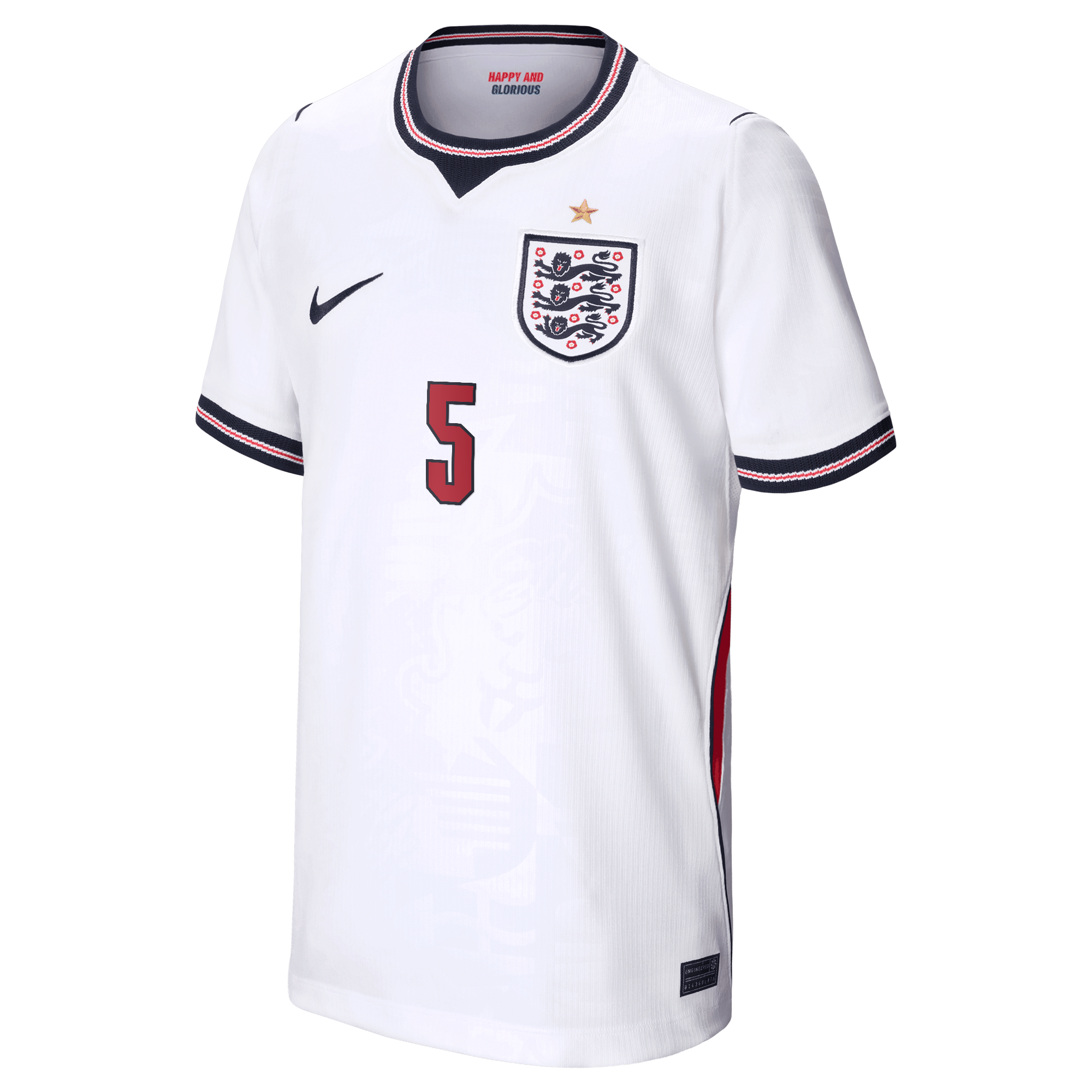 England Nike Home Stadium Shirt 2026 - Kids with Stones 5 printing, , rebel_hi-res