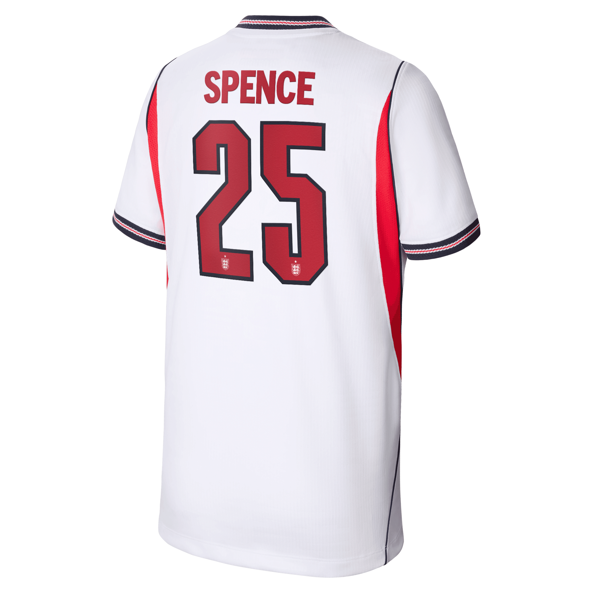 England Nike Home Stadium Shirt 2026 - Kids with Spence 25 printing, , rebel_hi-res