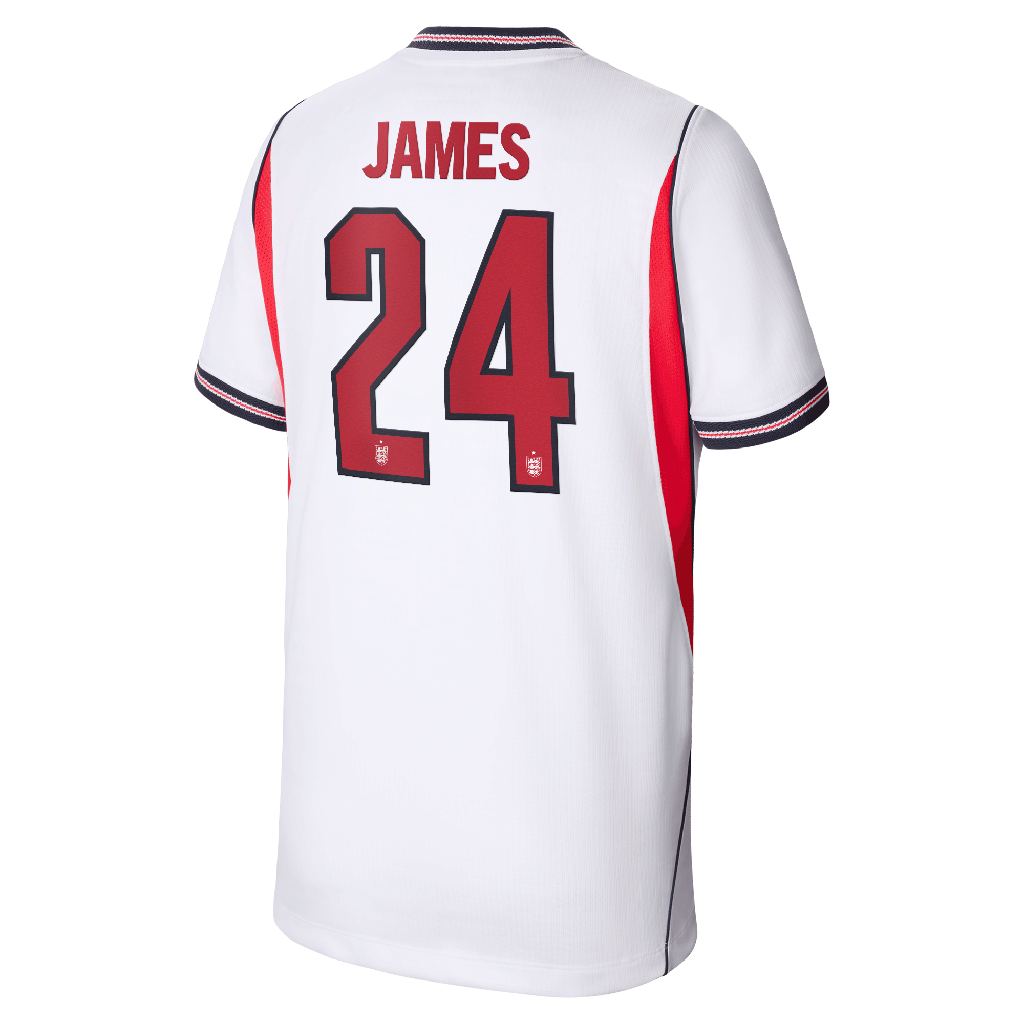 England Nike Home Stadium Shirt 2026 - Kids with James 24 printing, , rebel_hi-res