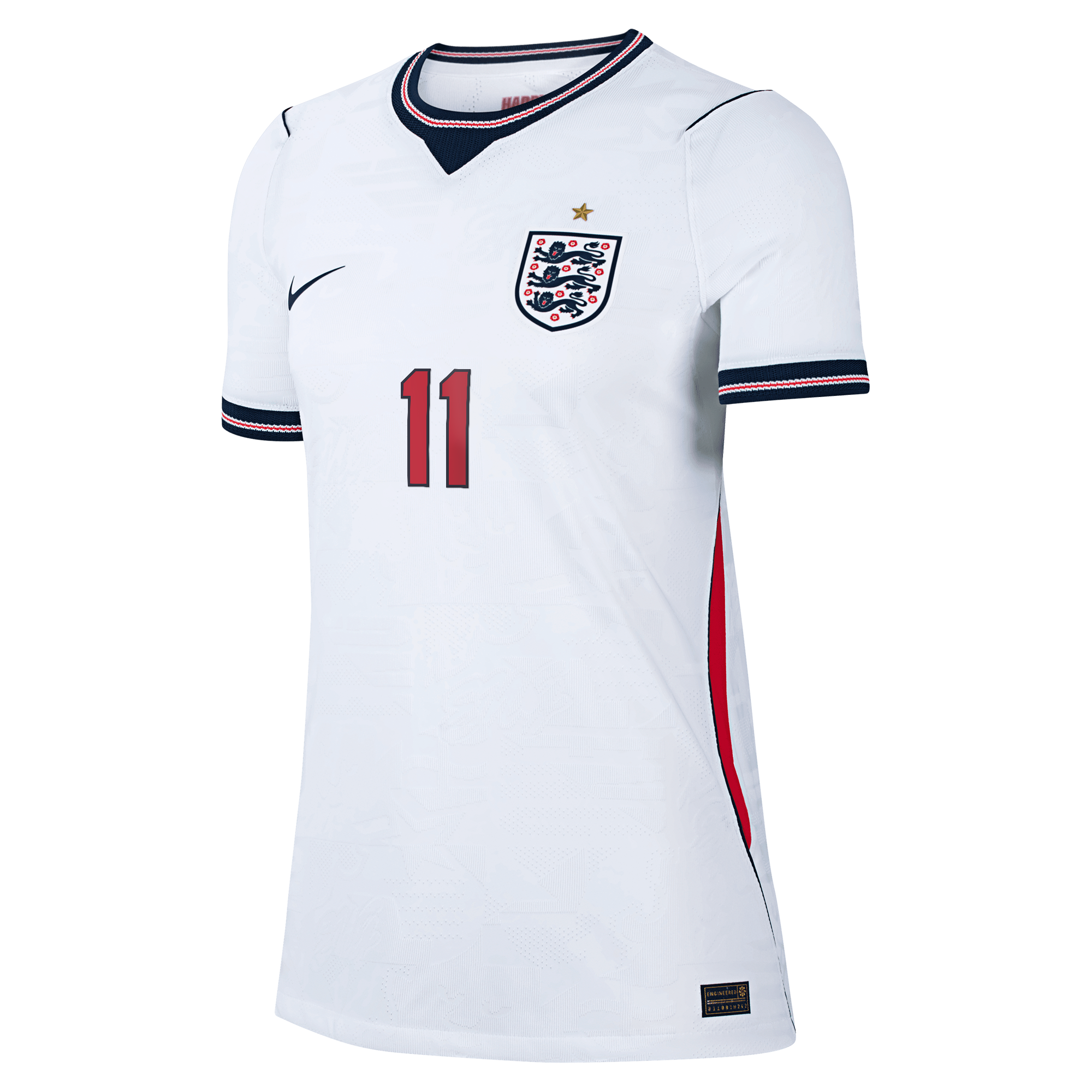 England Nike Home Aero-FIT Match Shirt 2026 - Womens with Rashford 11 printing, , rebel_hi-res