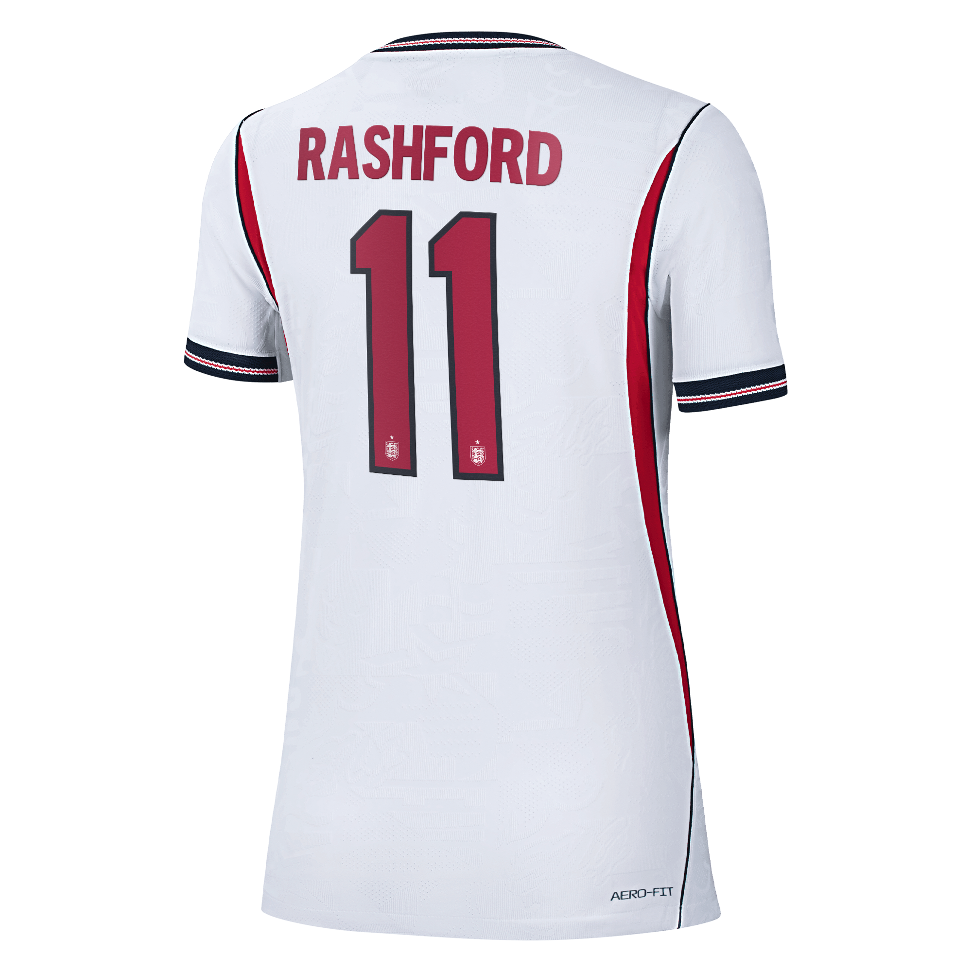 England Nike Home Aero-FIT Match Shirt 2026 - Womens with Rashford 11 printing, , rebel_hi-res