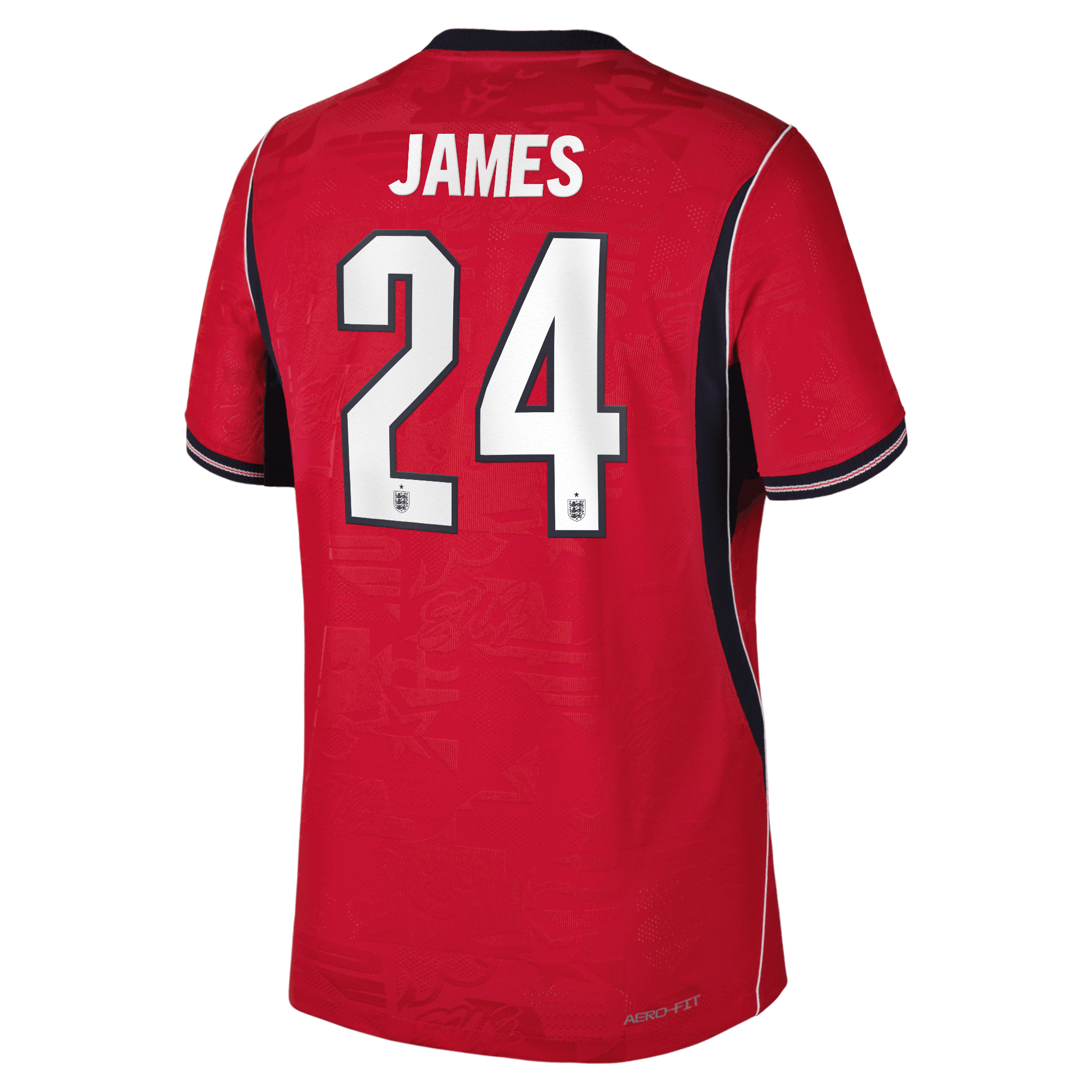 England Nike Away Aero-FIT Match Shirt 2026 with James 24 printing, , rebel_hi-res