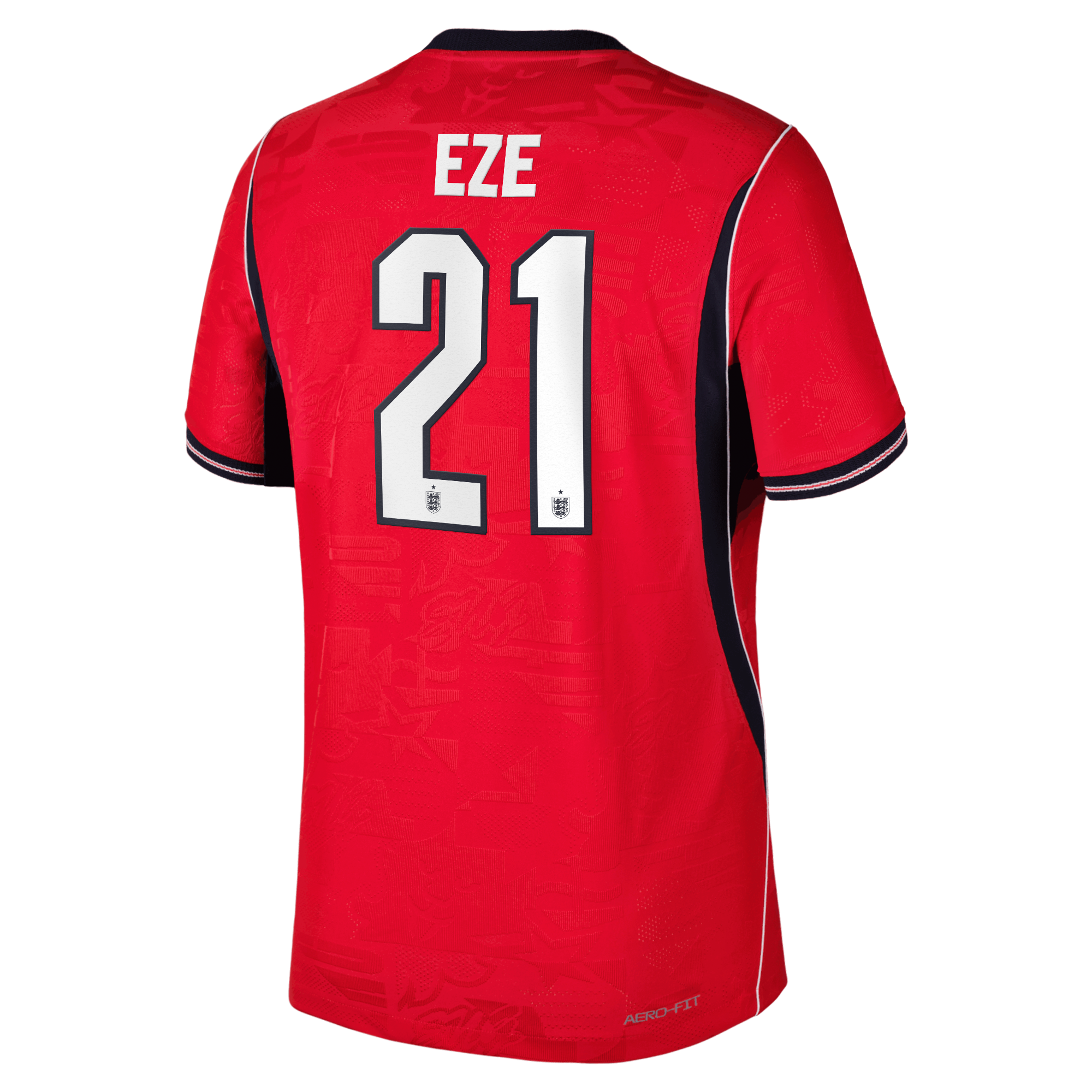 England Nike Away Aero-FIT Match Shirt 2026 with Eze 21 printing, , rebel_hi-res