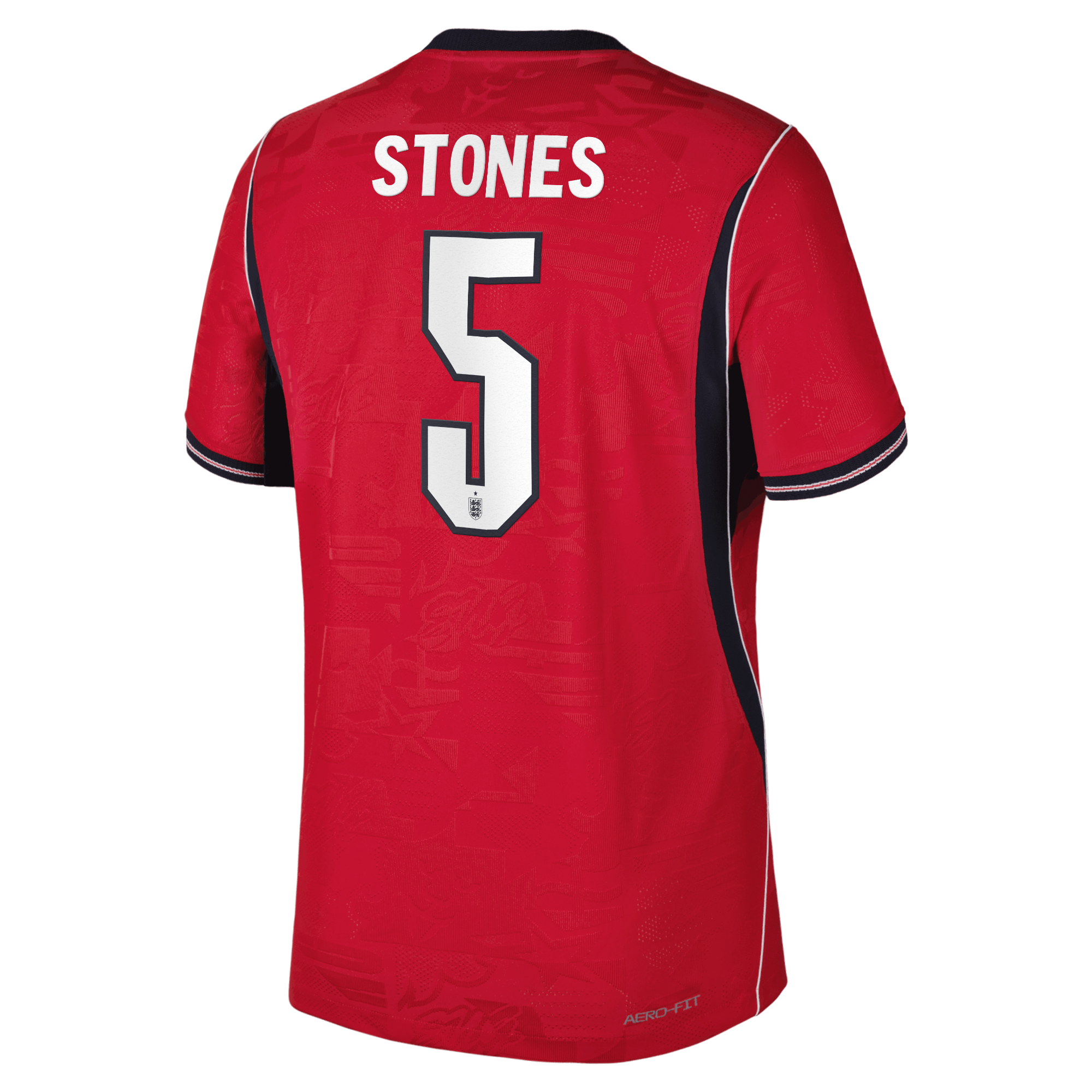 England Nike Away Aero-FIT Match Shirt 2026 with Stones 5 printing, , rebel_hi-res