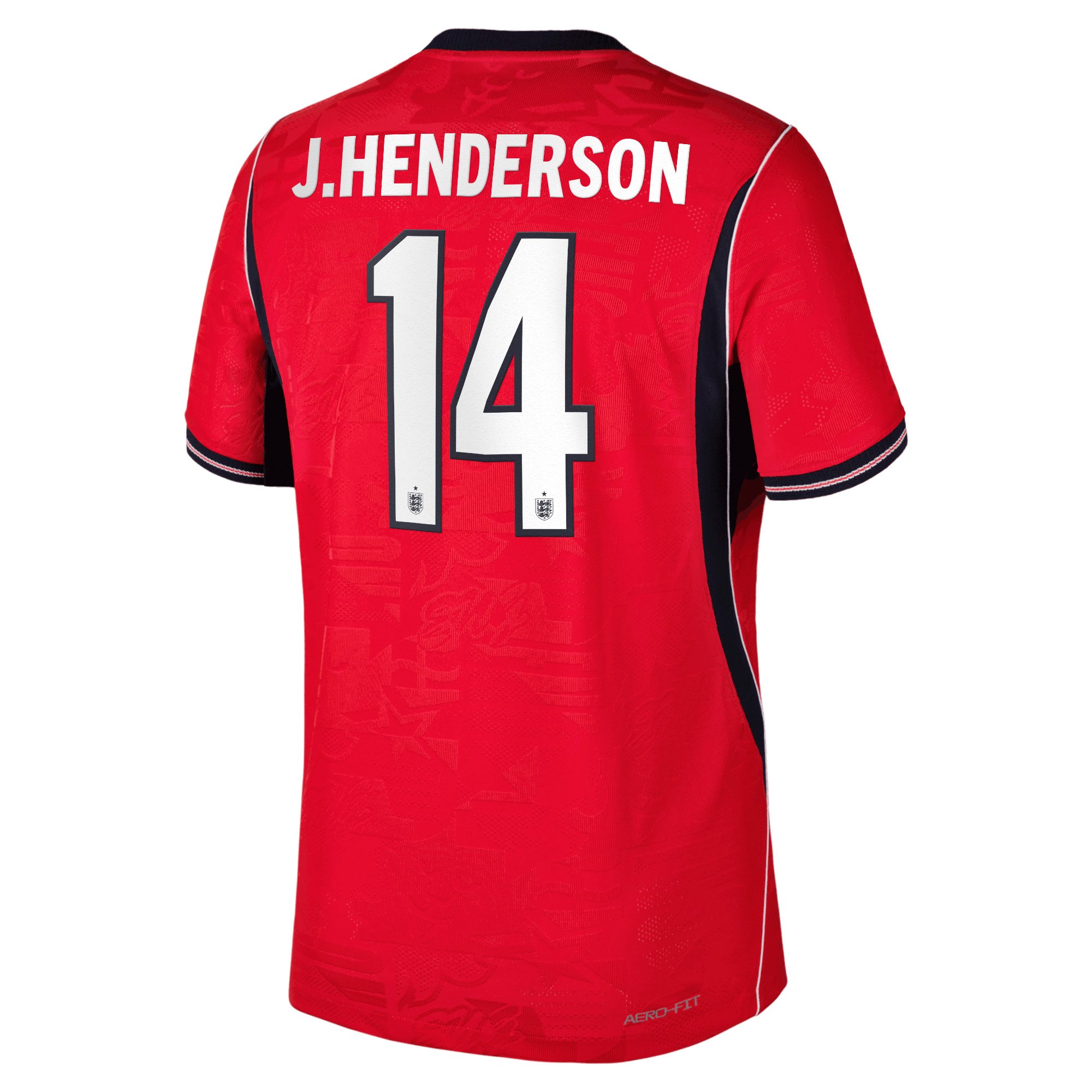 England Nike Away Aero-FIT Match Shirt 2026 with J.Henderson 14 printing, , rebel_hi-res