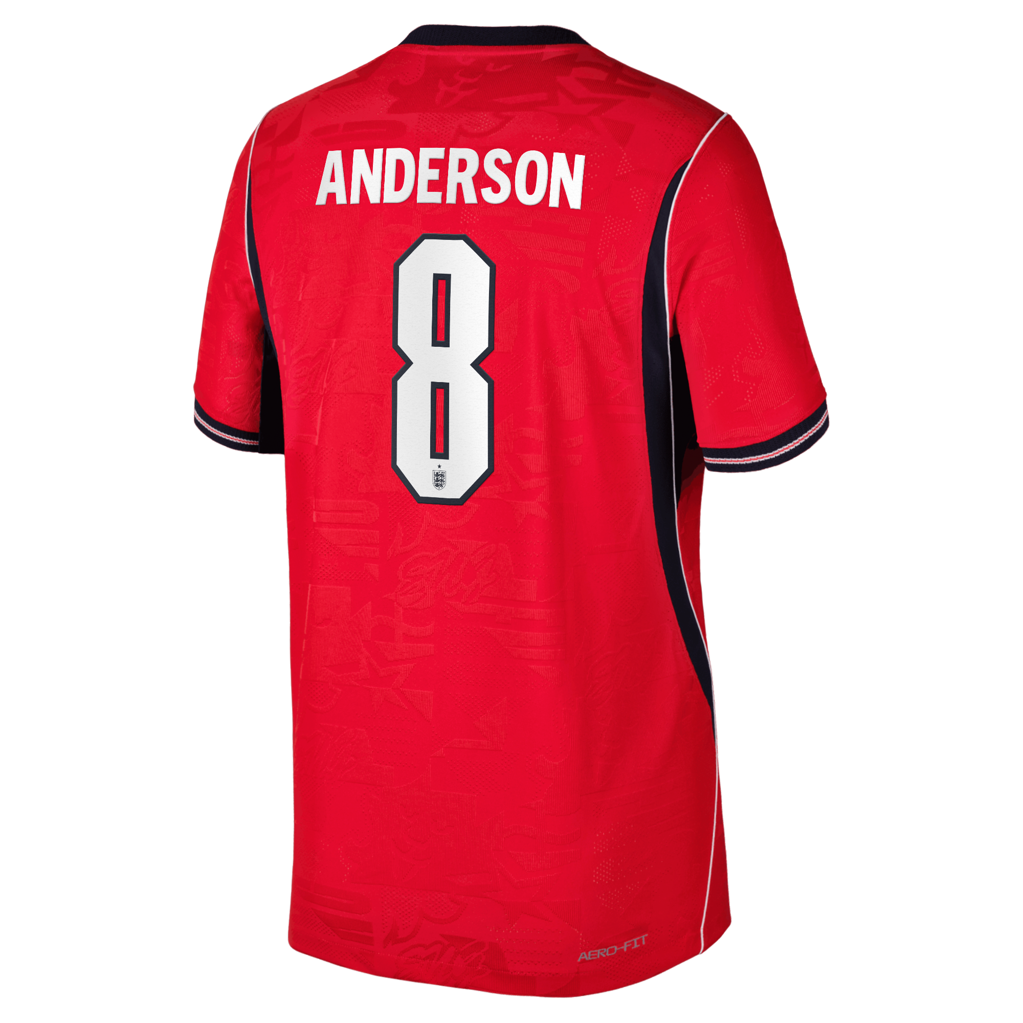 England Nike Away Aero-FIT Match Shirt 2026 - Kids with Anderson 8 printing, , rebel_hi-res