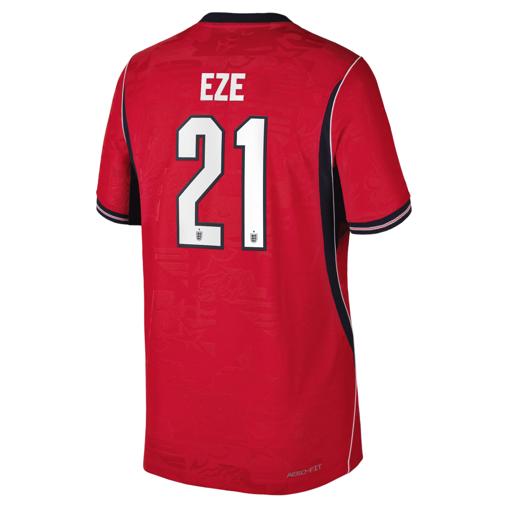 England Nike Away Aero-FIT Match Shirt 2026 - Kids with Eze 21 printing, , rebel_hi-res