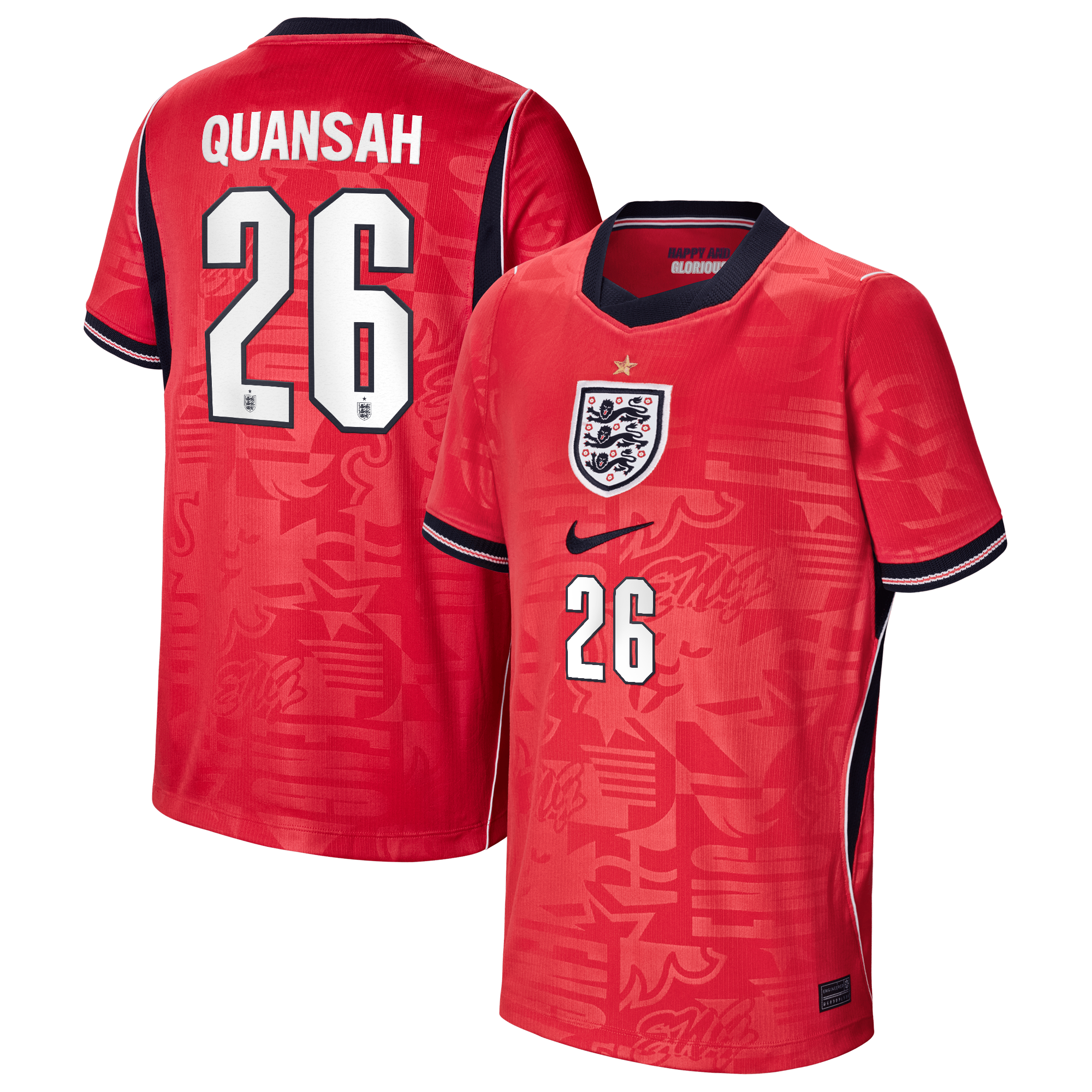 England Nike Away Stadium Shirt 2026 - Kids with Quansah 26 printing, , rebel_hi-res