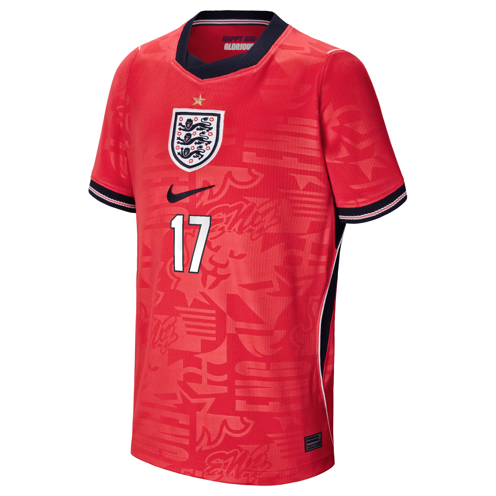 England Nike Away Stadium Shirt 2026 - Kids with Rogers 17 printing, , rebel_hi-res