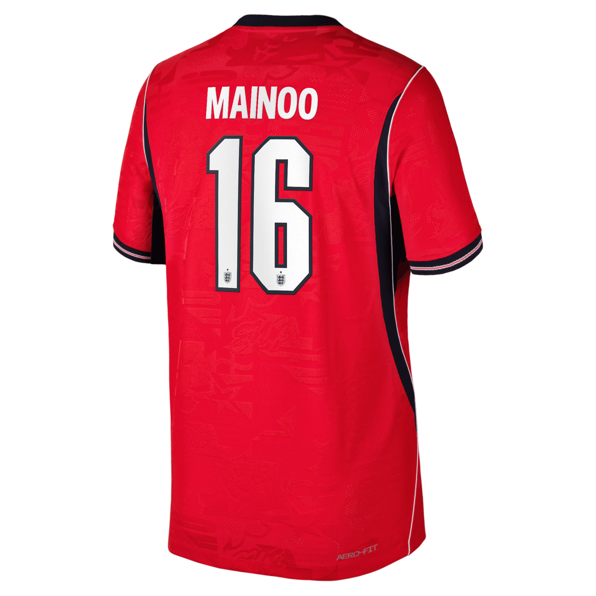 England Nike Away Aero-FIT Match Shirt 2026 - Kids with Mainoo 16 printing, , rebel_hi-res